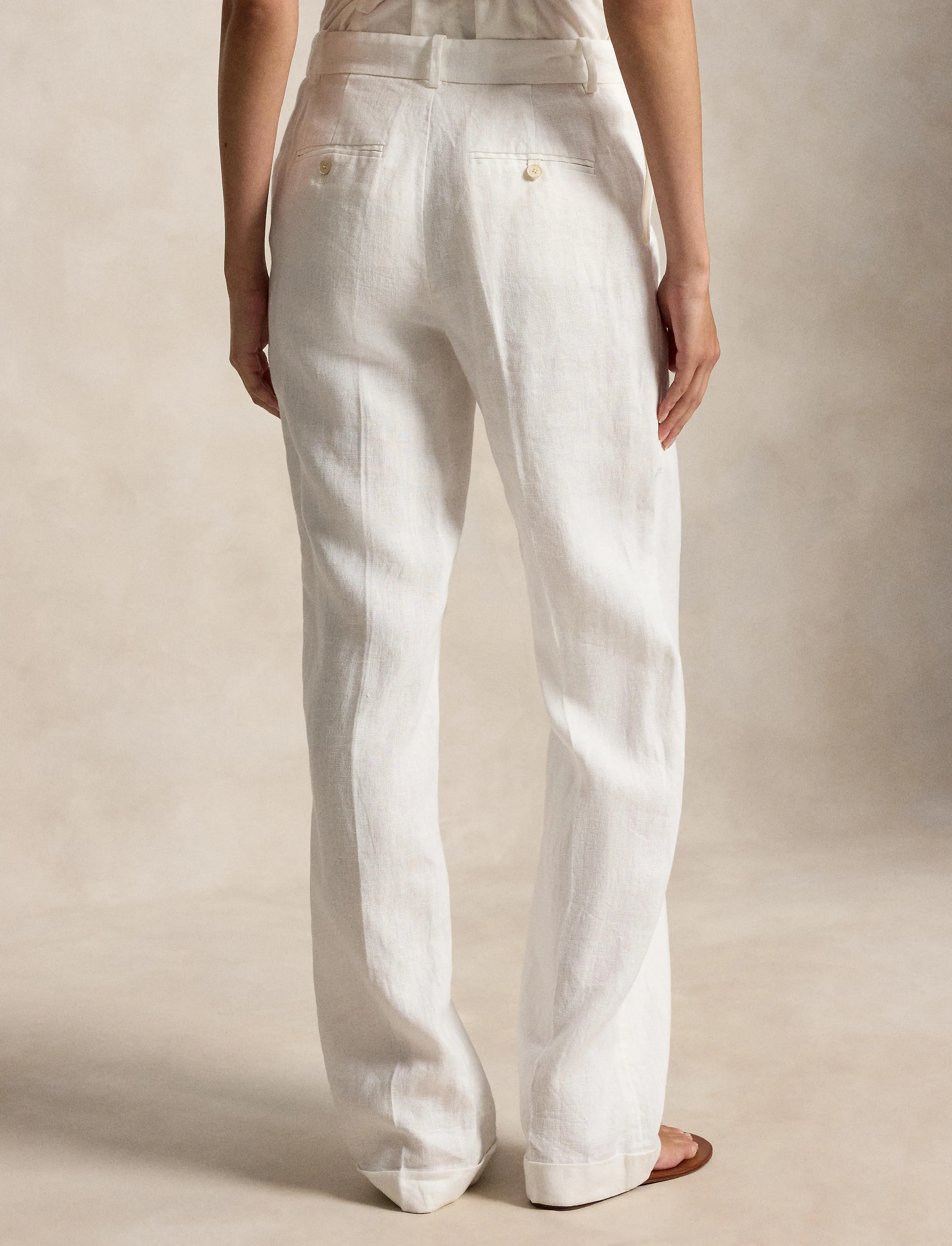 Polo Ralph Lauren - 9/1 PD LINEN-WVN-PANTS - linnebyxor - nevis - 5