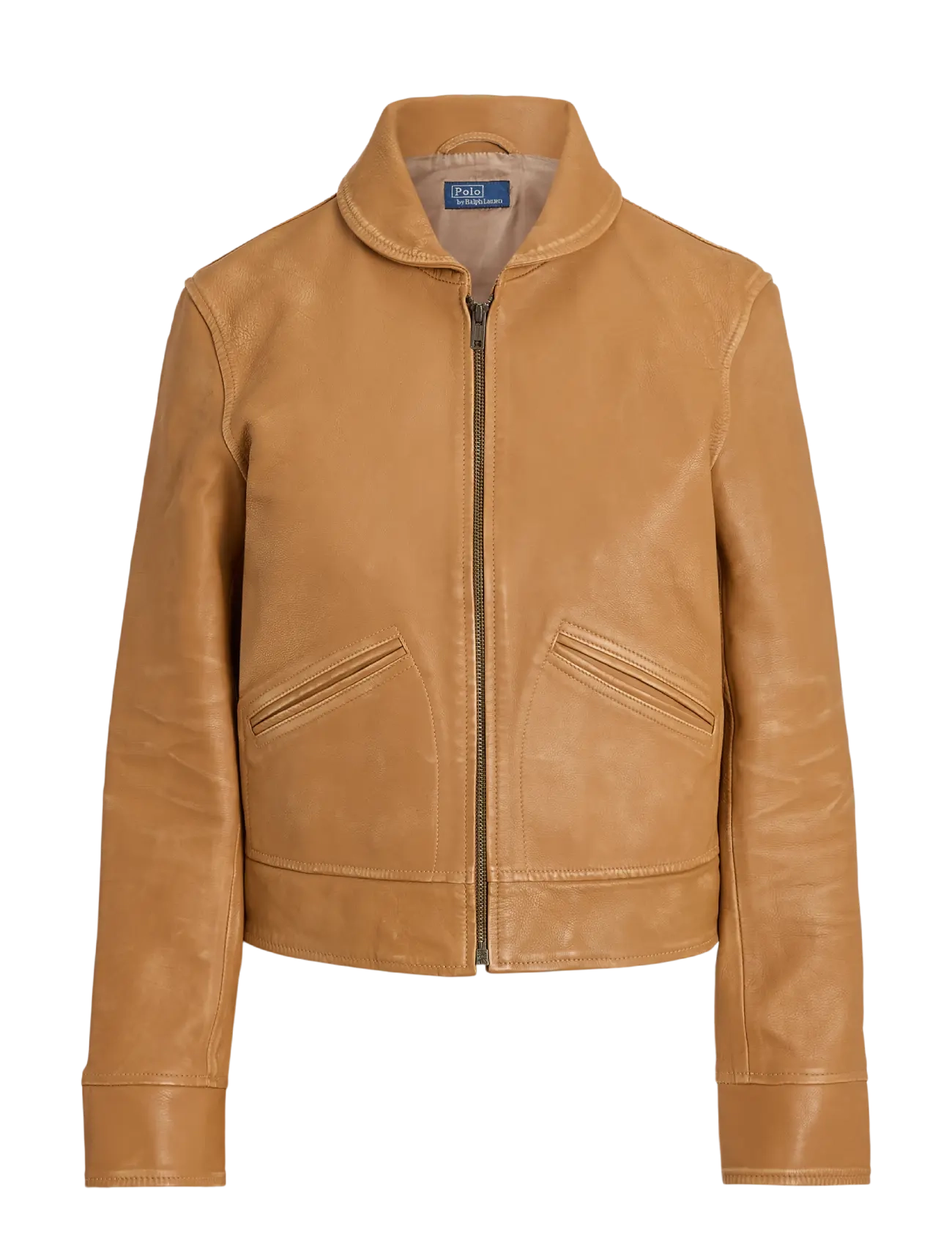 Polo Ralph Lauren - Shawl-Collar Leather Jacket - light tan - 1