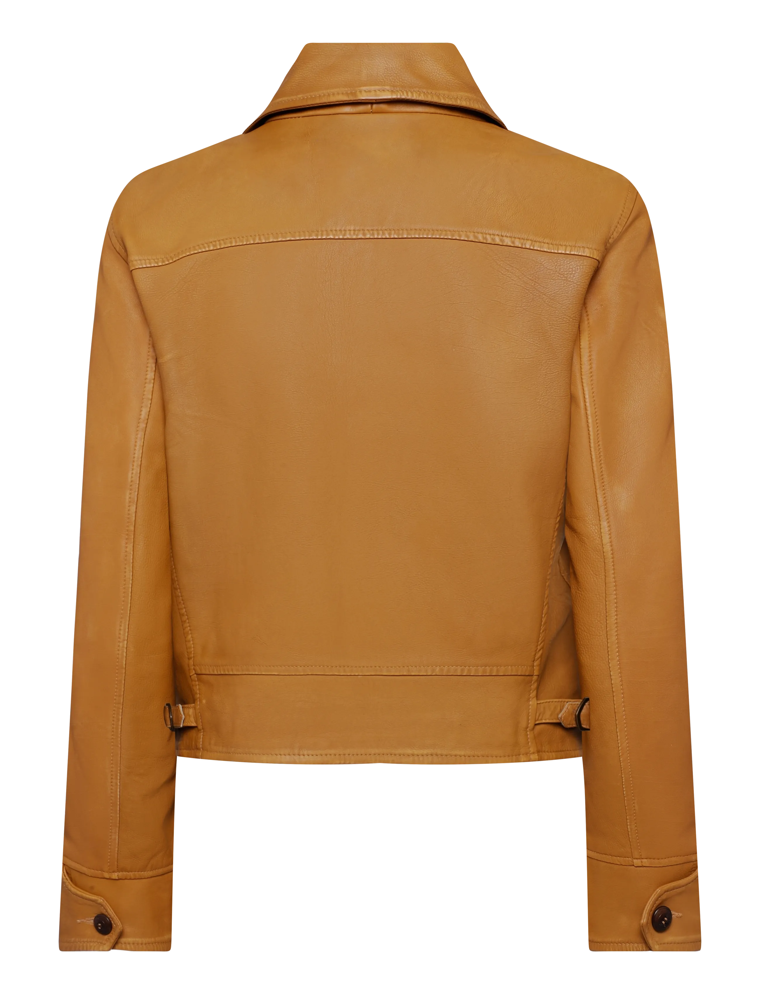 Polo Ralph Lauren - Shawl-Collar Leather Jacket - kurtki skórzane - light tan - 2