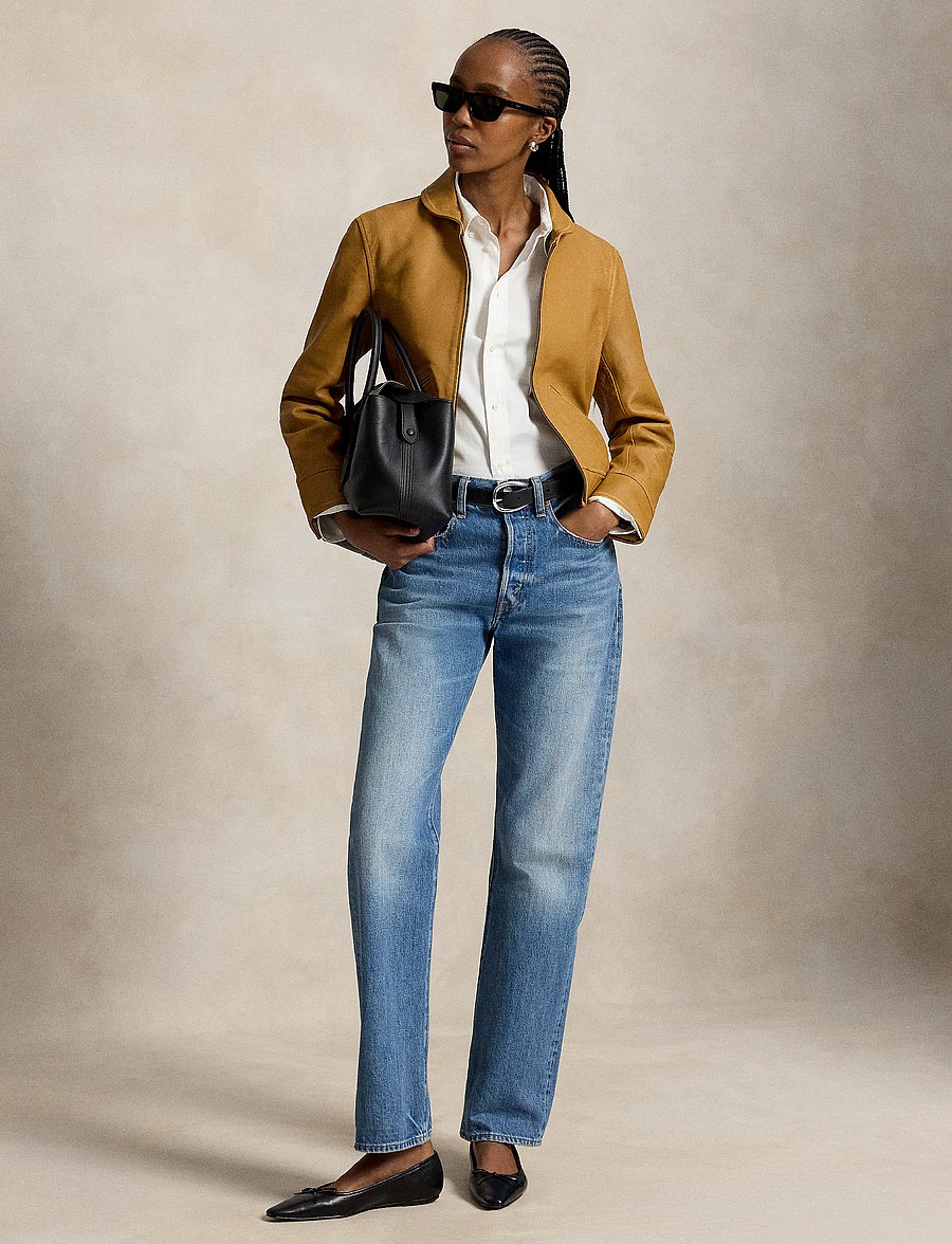 Polo Ralph Lauren - Shawl-Collar Leather Jacket - light tan - 3