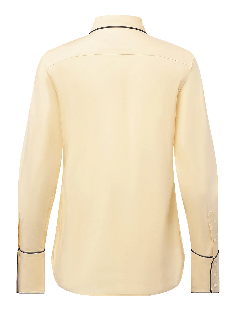Polo Ralph Lauren - Stretch Slim Fit Stretch Cotton Shirt - långärmade skjortor - t bird yellow - 2