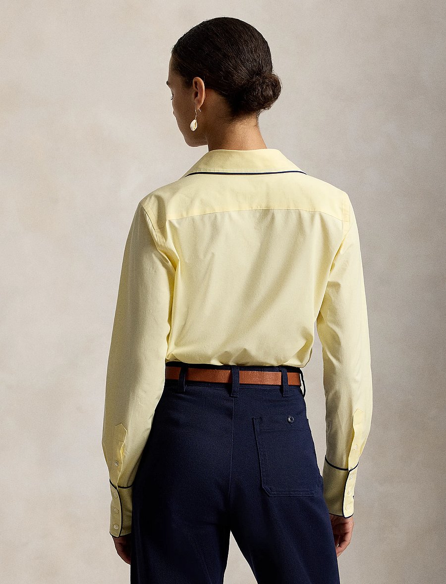 Polo Ralph Lauren - Stretch Slim Fit Stretch Cotton Shirt - långärmade skjortor - t bird yellow - 3