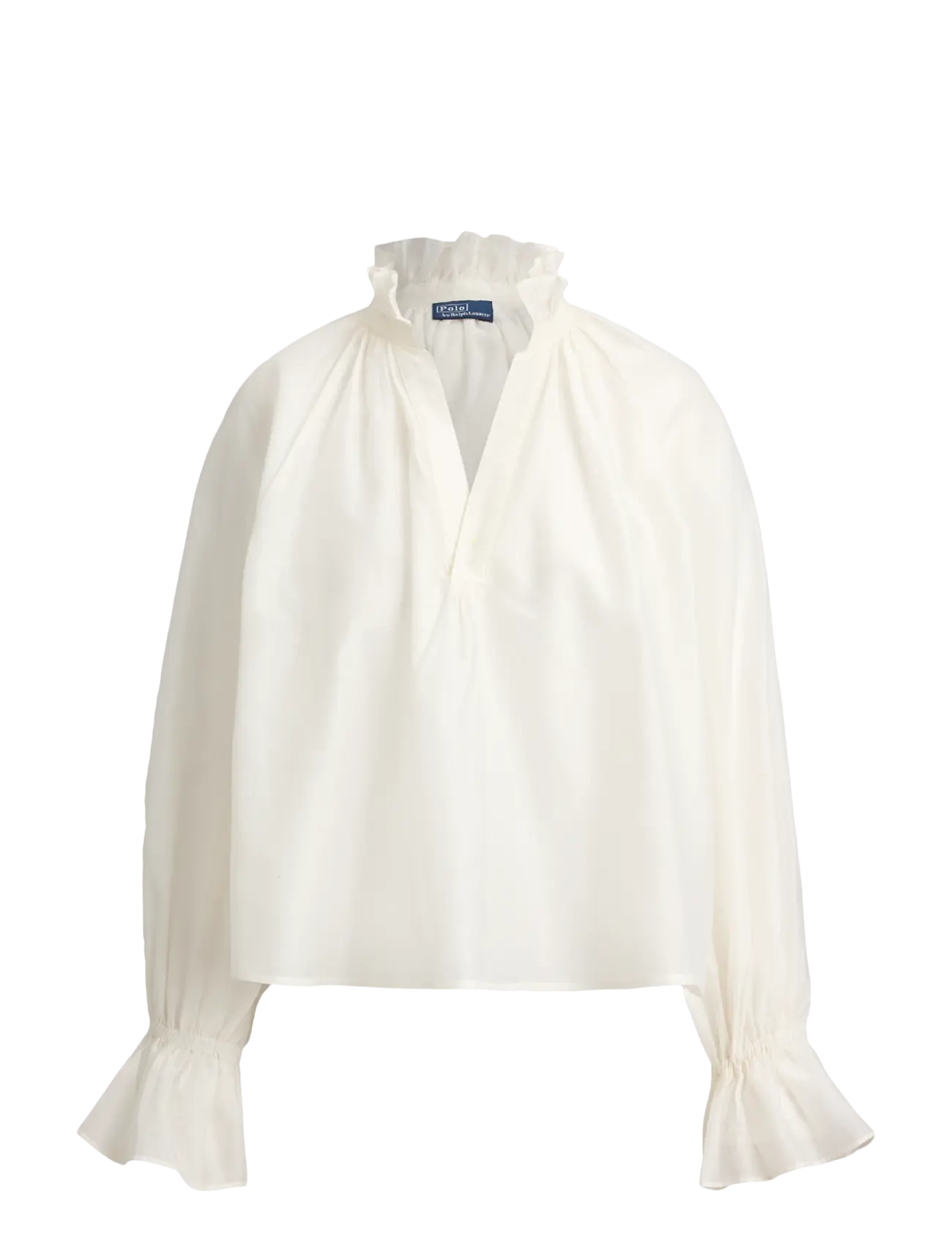 Polo Ralph Lauren Cotton-Silk Organdy Shirt - Puserot & kauluspaidat - WHITE / white