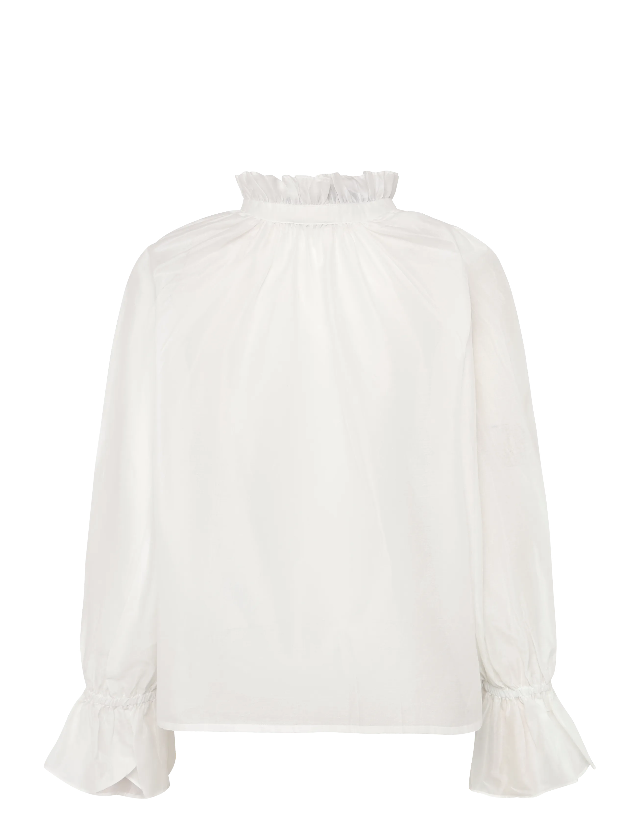 Polo Ralph Lauren - Cotton-Silk Organdy Shirt - long sleeved blouses - white - 2