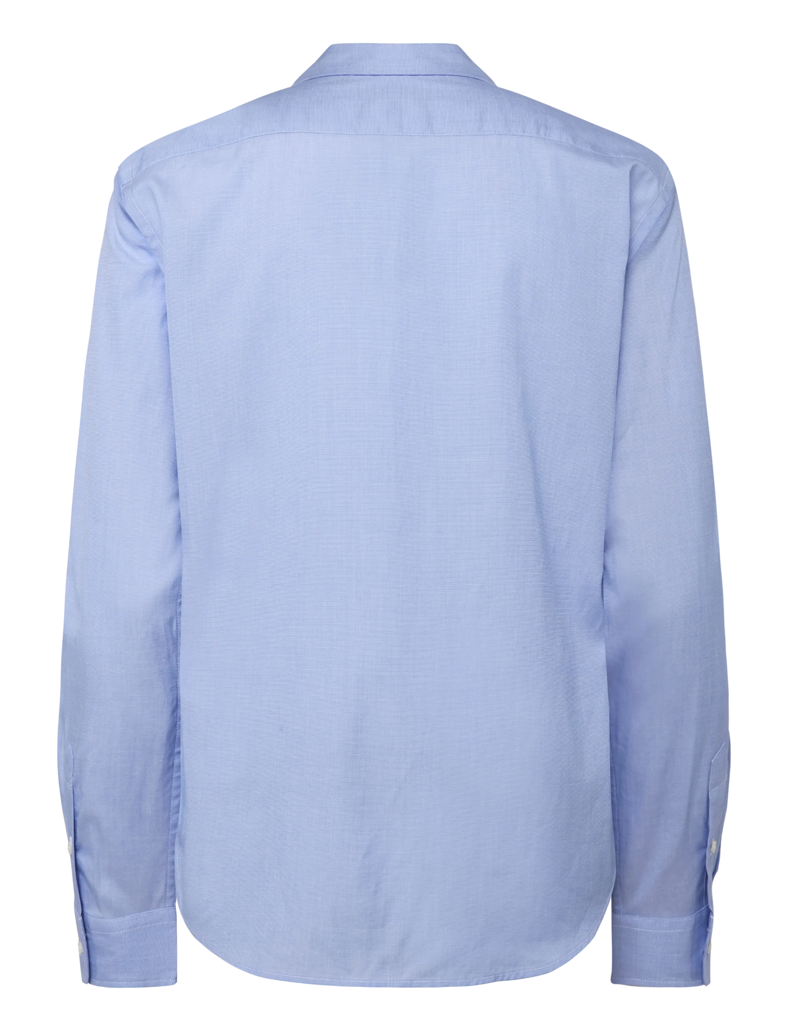 Polo Ralph Lauren - Slim Fit Cotton Tie-Neck Shirt - långärmade skjortor - medium blue - 2