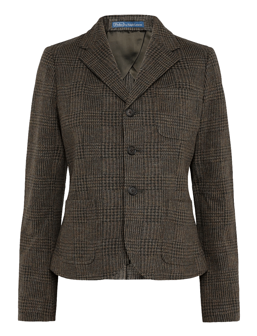 Polo Ralph Lauren - Single-Breasted Glen Check Blazer - single breasted blazers - loden glencheck - 0
