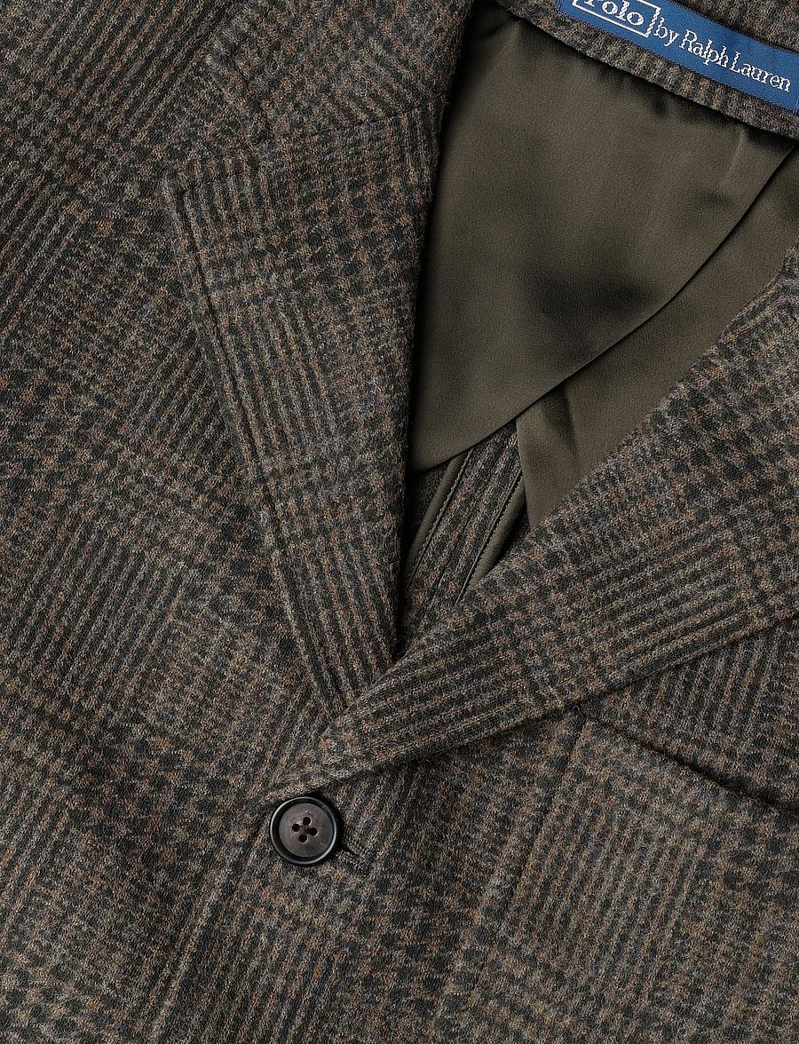 Polo Ralph Lauren - Single-Breasted Glen Check Blazer - single breasted blazers - loden glencheck - 2