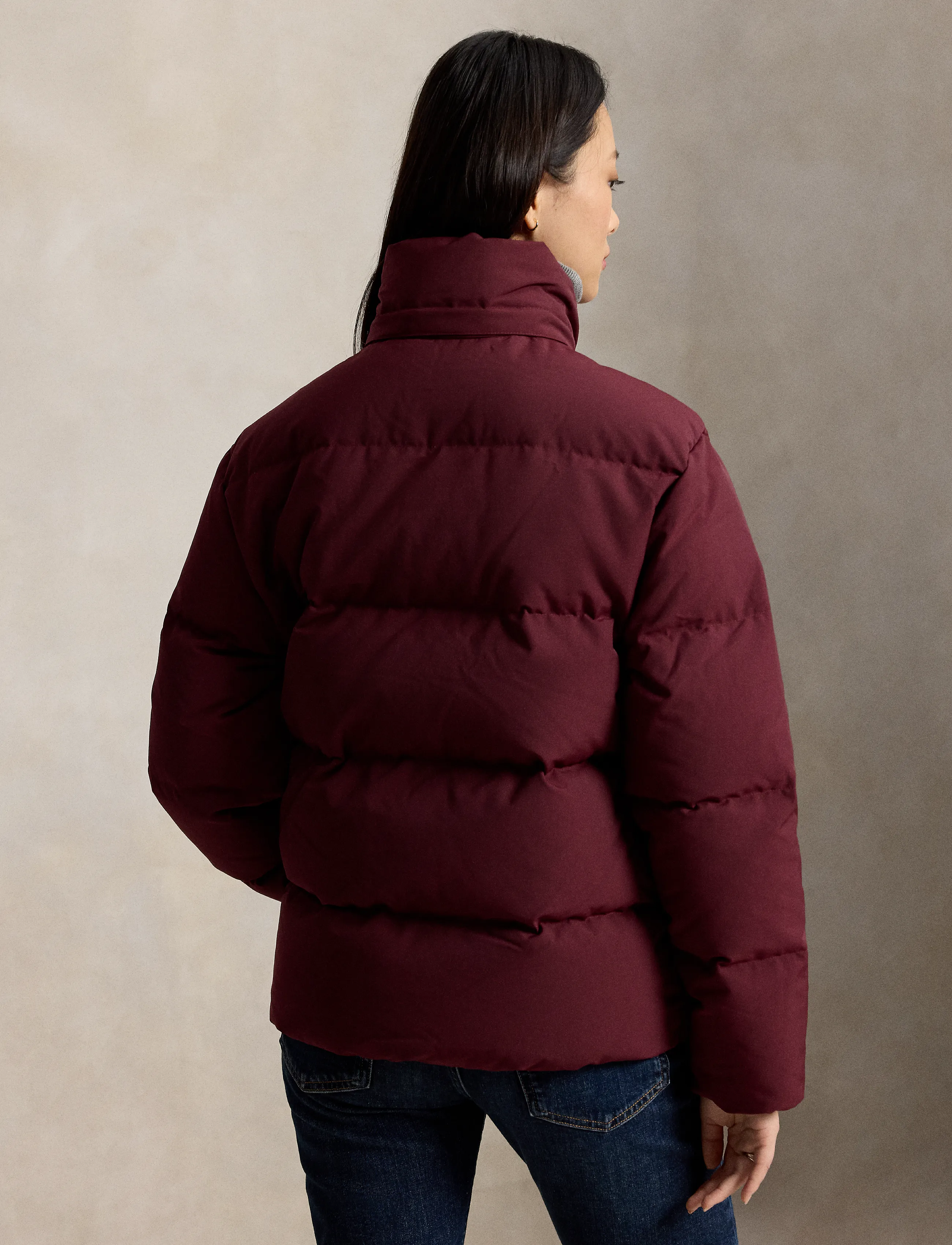 Polo Ralph Lauren - Mid-Weight Down Puffer Jacket - vinterjackor - classic wine - 1