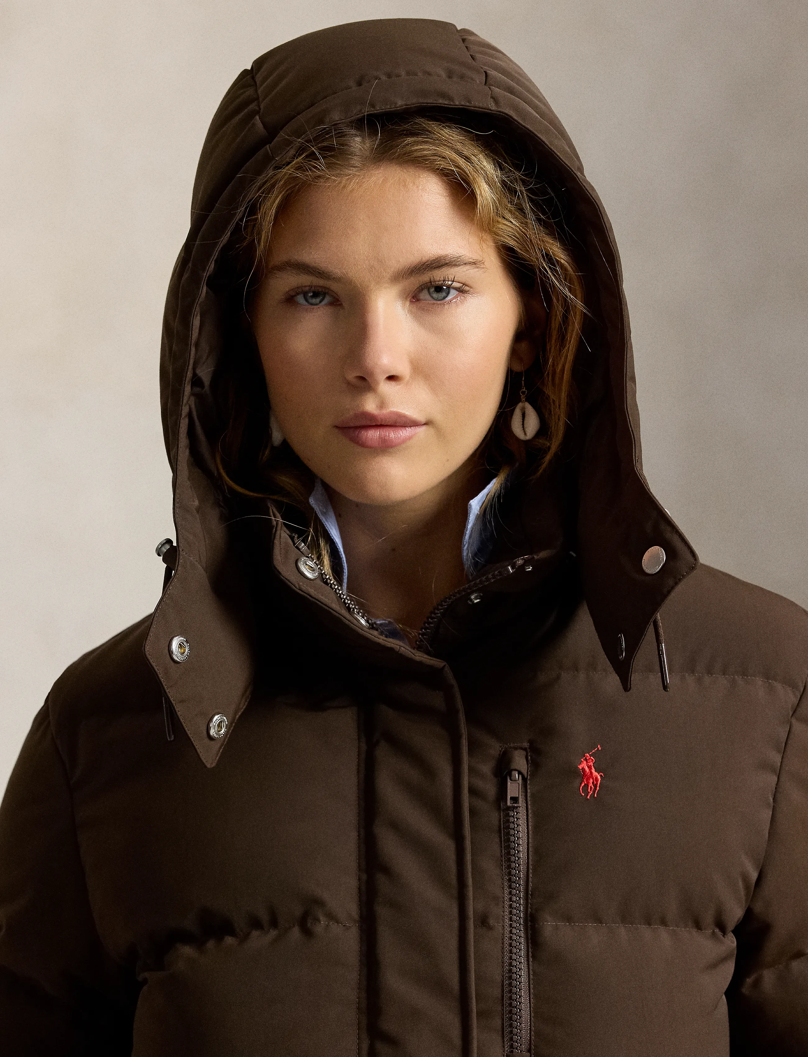 Polo Ralph Lauren Mid-Weight Down Puffer Jacket - Jackor & Kappor - DARK BEECH / brown
