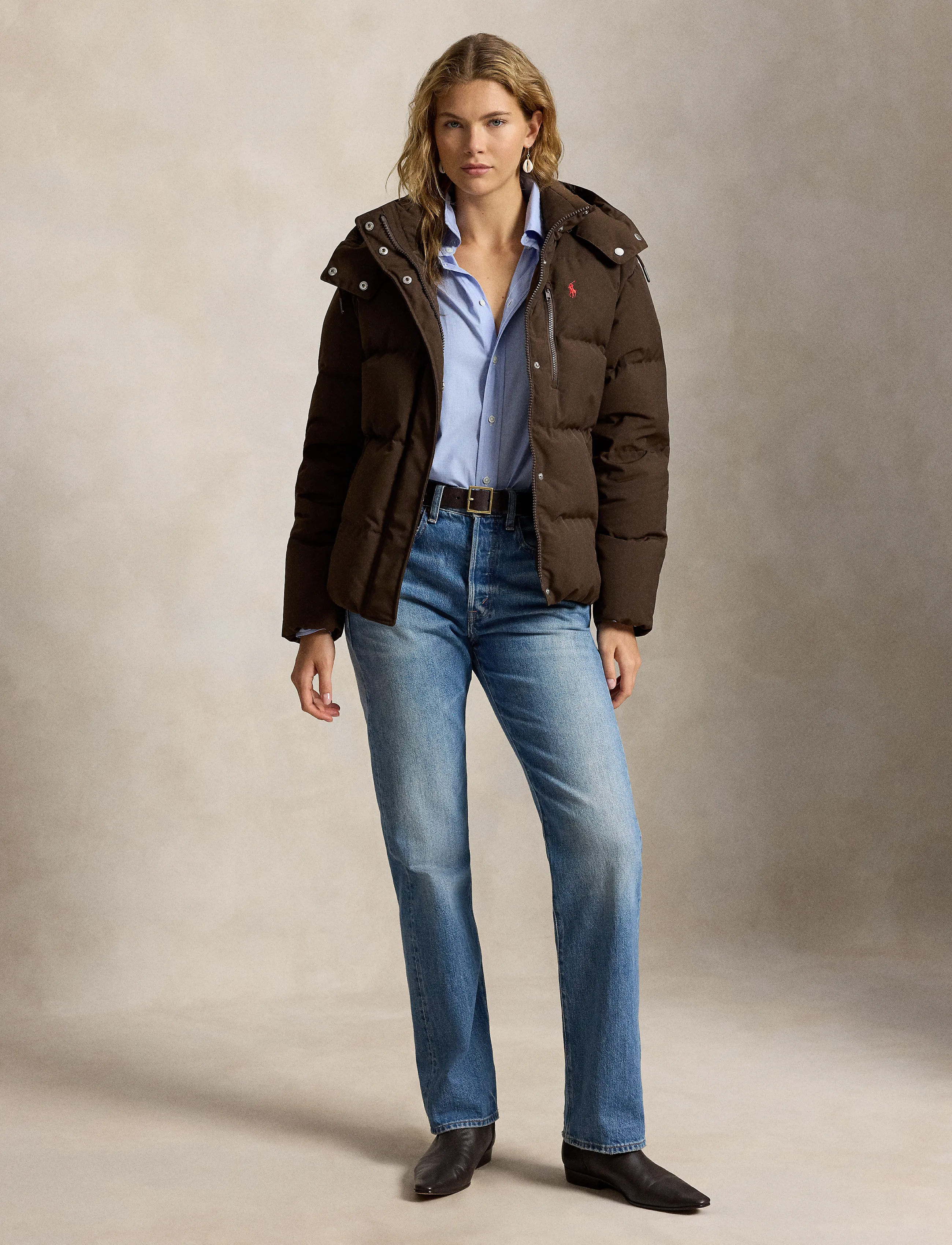 Polo Ralph Lauren - Mid-Weight Down Puffer Jacket - vinterjackor - dark beech - 3