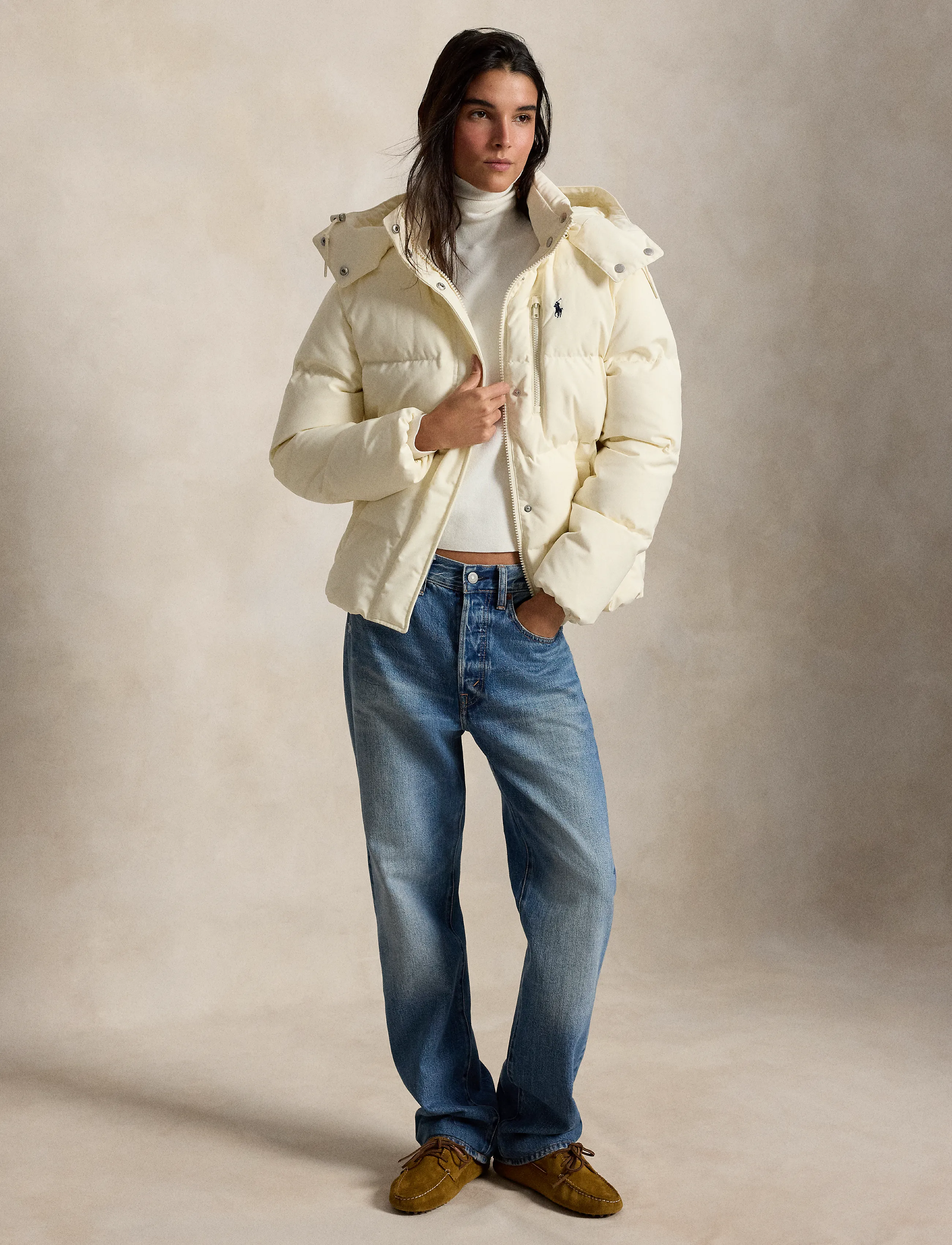 Polo Ralph Lauren - Mid-Weight Down Puffer Jacket - estate cream - 4
