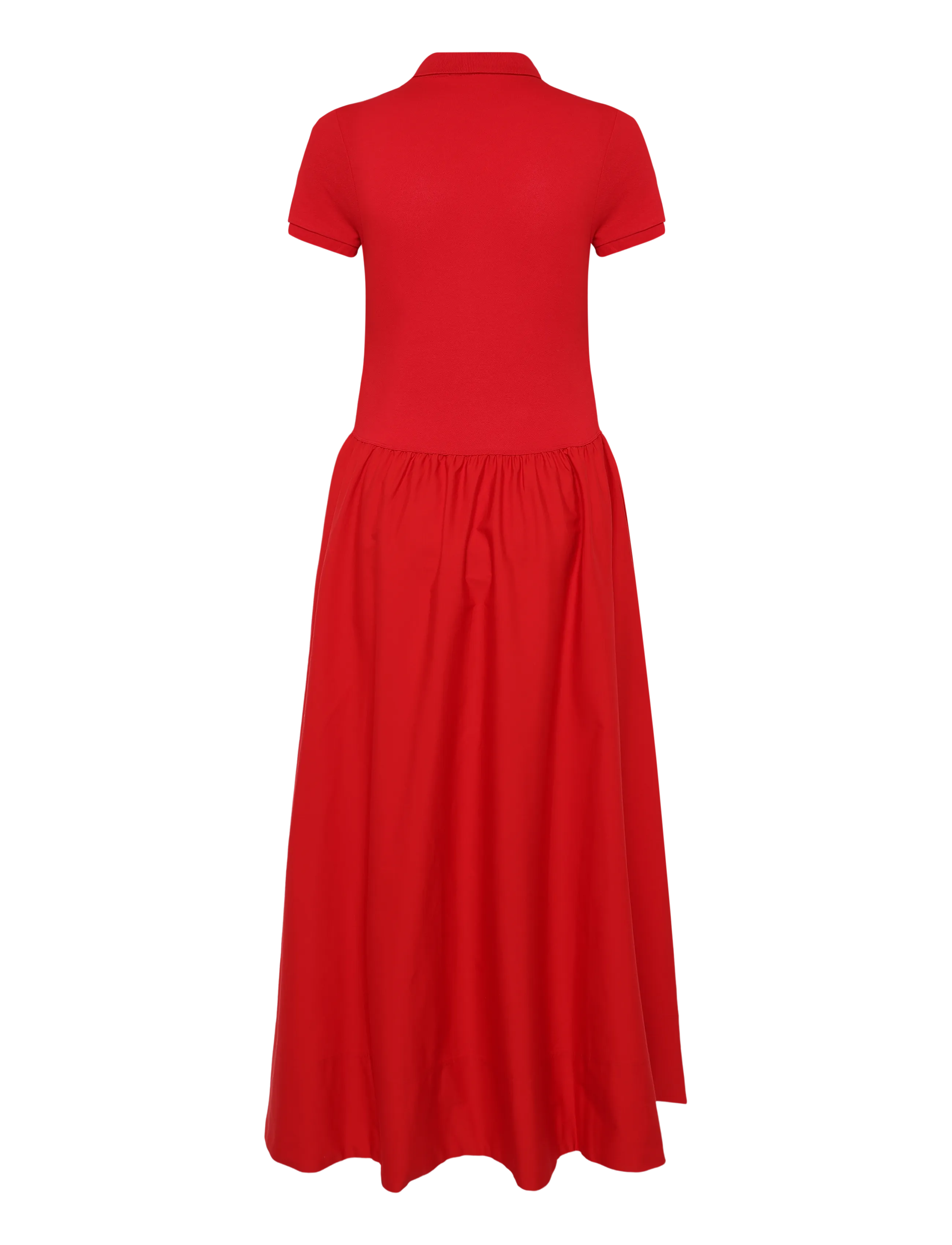 Polo Ralph Lauren - Hybrid Mesh Polo-Bodice Dress - hemdkleider - very red - 2
