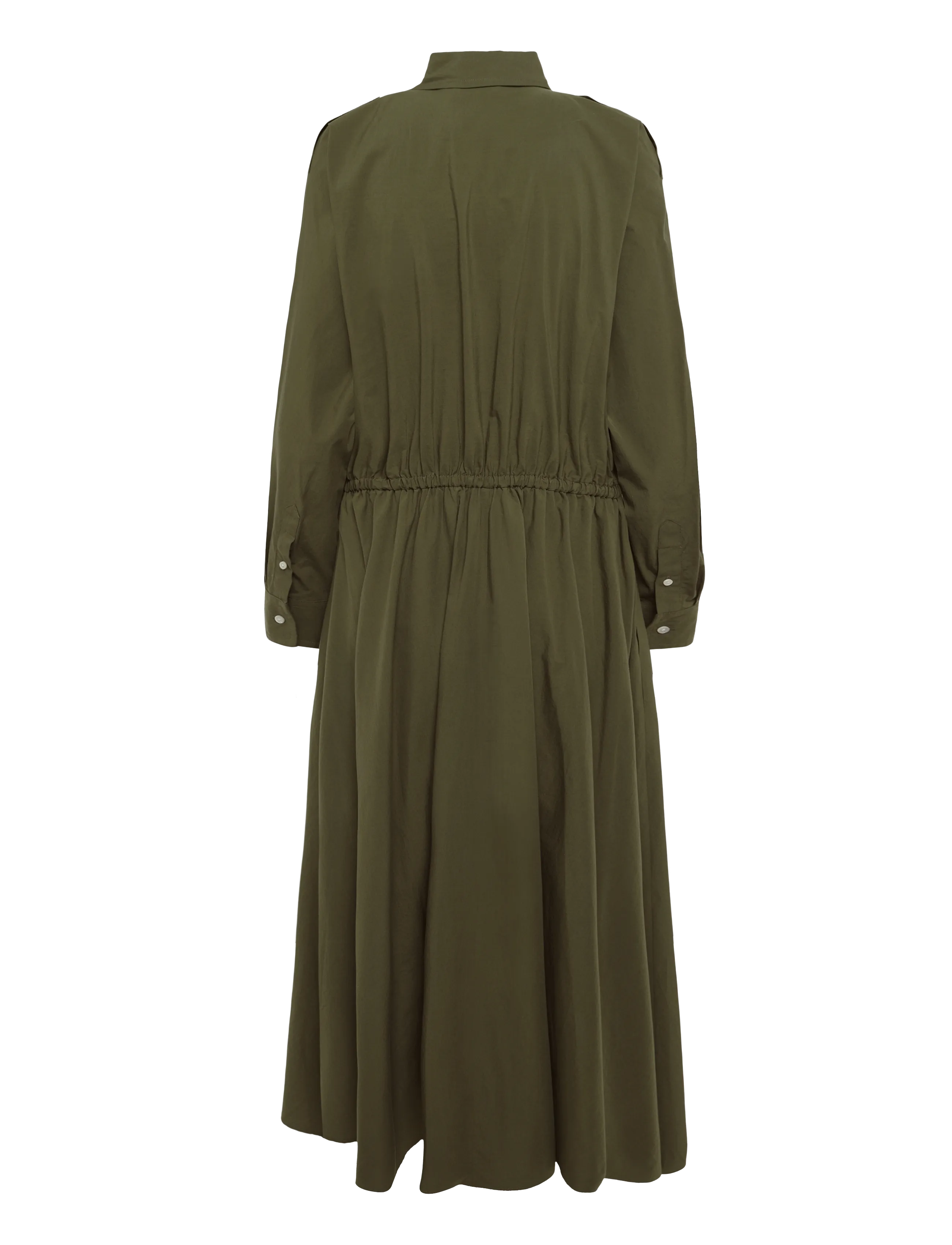 Polo Ralph Lauren - Cotton Canvas Utility Shirtdress - skjortekjoler - dense olive - 2