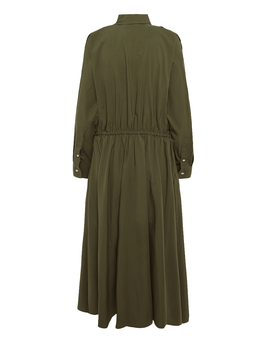 Polo Ralph Lauren - Cotton Canvas Utility Shirtdress - skjortekjoler - dense olive - 2