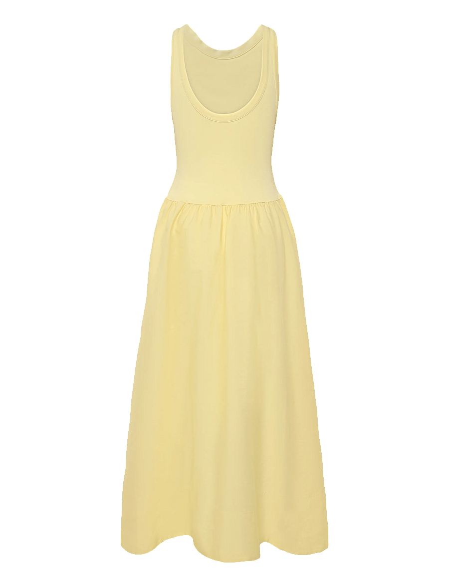 Polo Ralph Lauren - Ponte-Bodice Sleeveless Dress - sommerkjoler - t bird yellow - 2