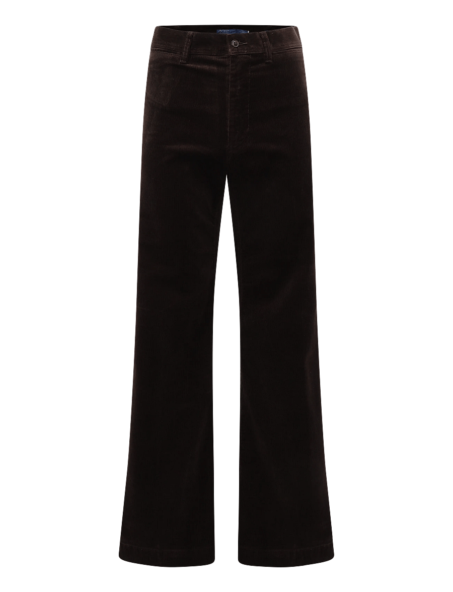 Polo Ralph Lauren - 14 WALE STR CRDRY-WVN-PANTS - platėjančios kelnės - brown - 1