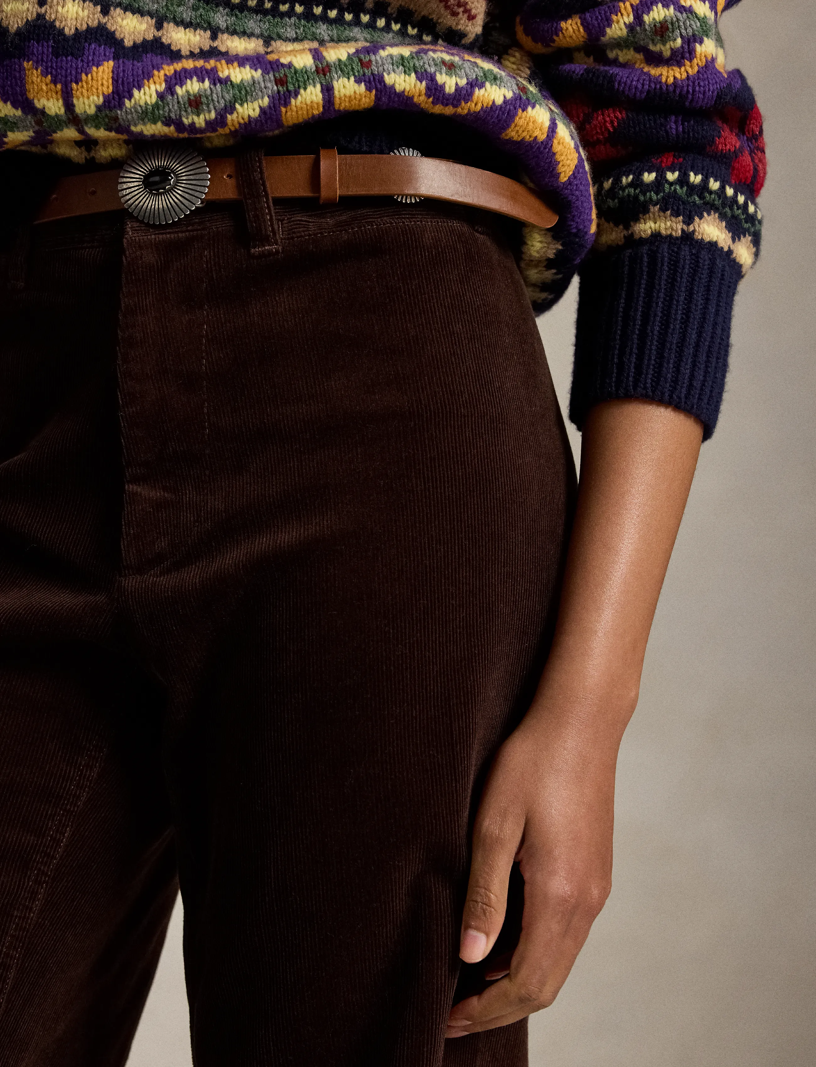 Polo Ralph Lauren - 14 WALE STR CRDRY-WVN-PANTS - brown - 3