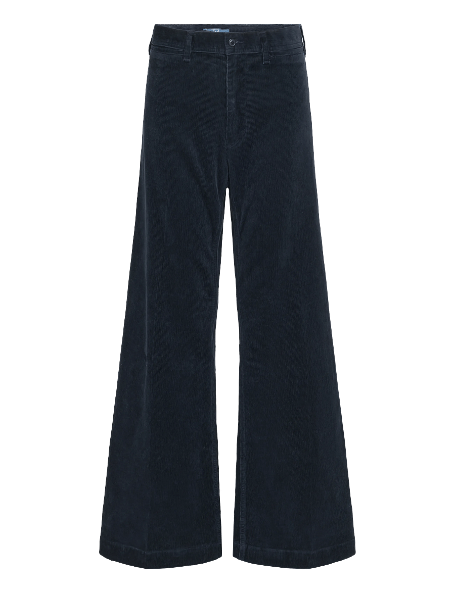 Polo Ralph Lauren - 14 WALE STR CRDRY-WVN-PANTS - utsvängda byxor - navy - 1