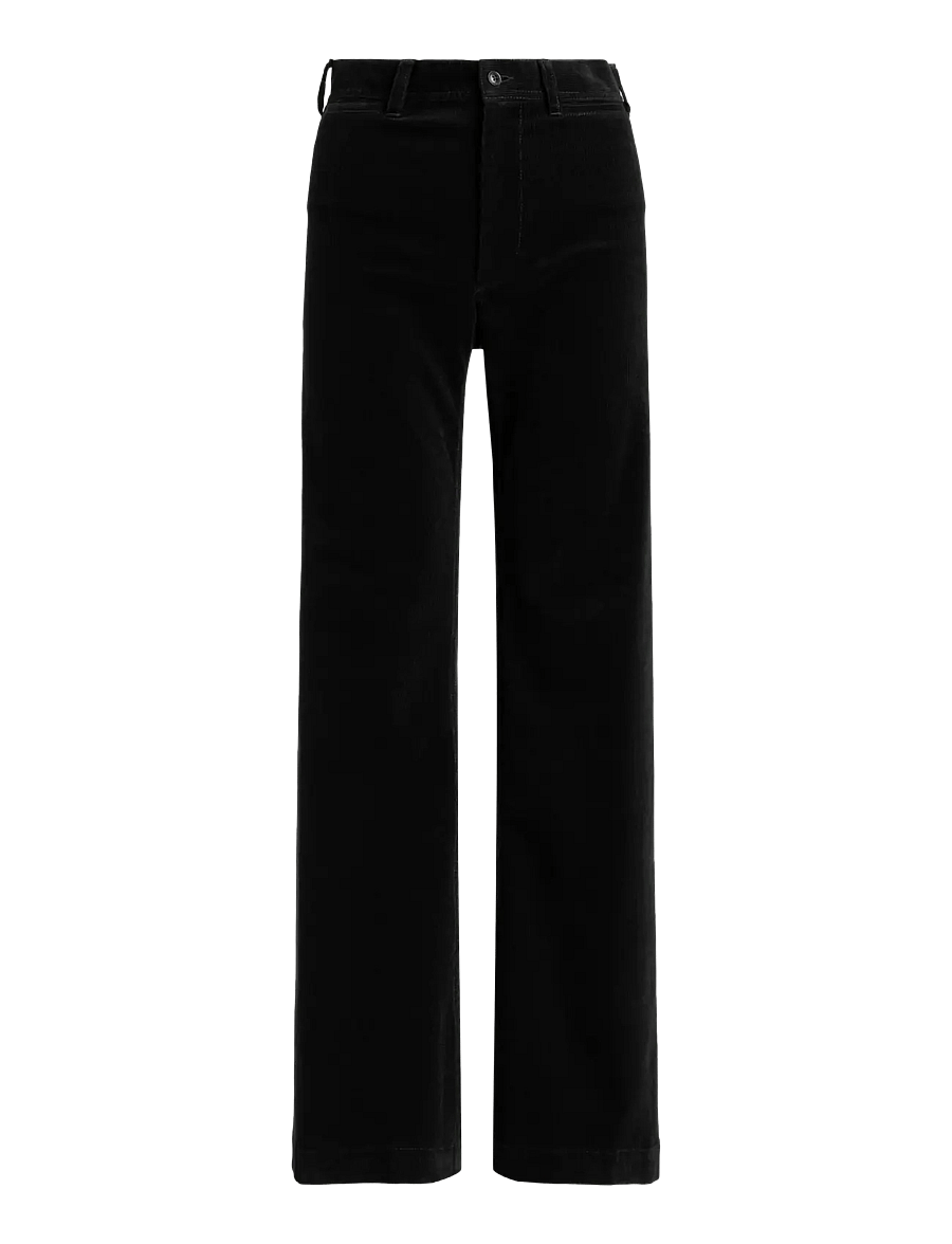 Polo Ralph Lauren - 14 WALE STR CRDRY-WVN-PANTS - flare bukser - polo black - 1