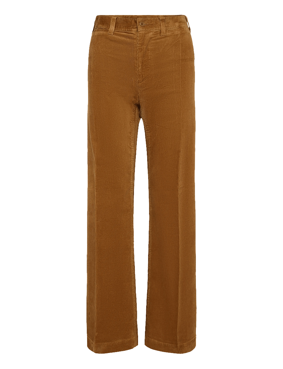 Polo Ralph Lauren - 14 WALE STR CRDRY-WVN-PANTS - utsvängda byxor - tan - 1