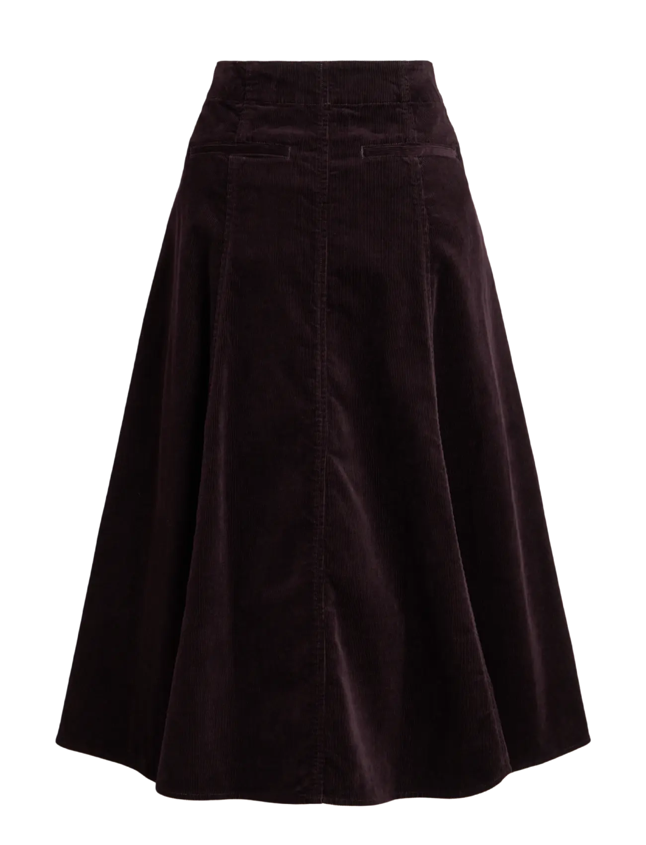 Polo Ralph Lauren - Corduroy A-Line Midi Skirt - midnight merlot - 1