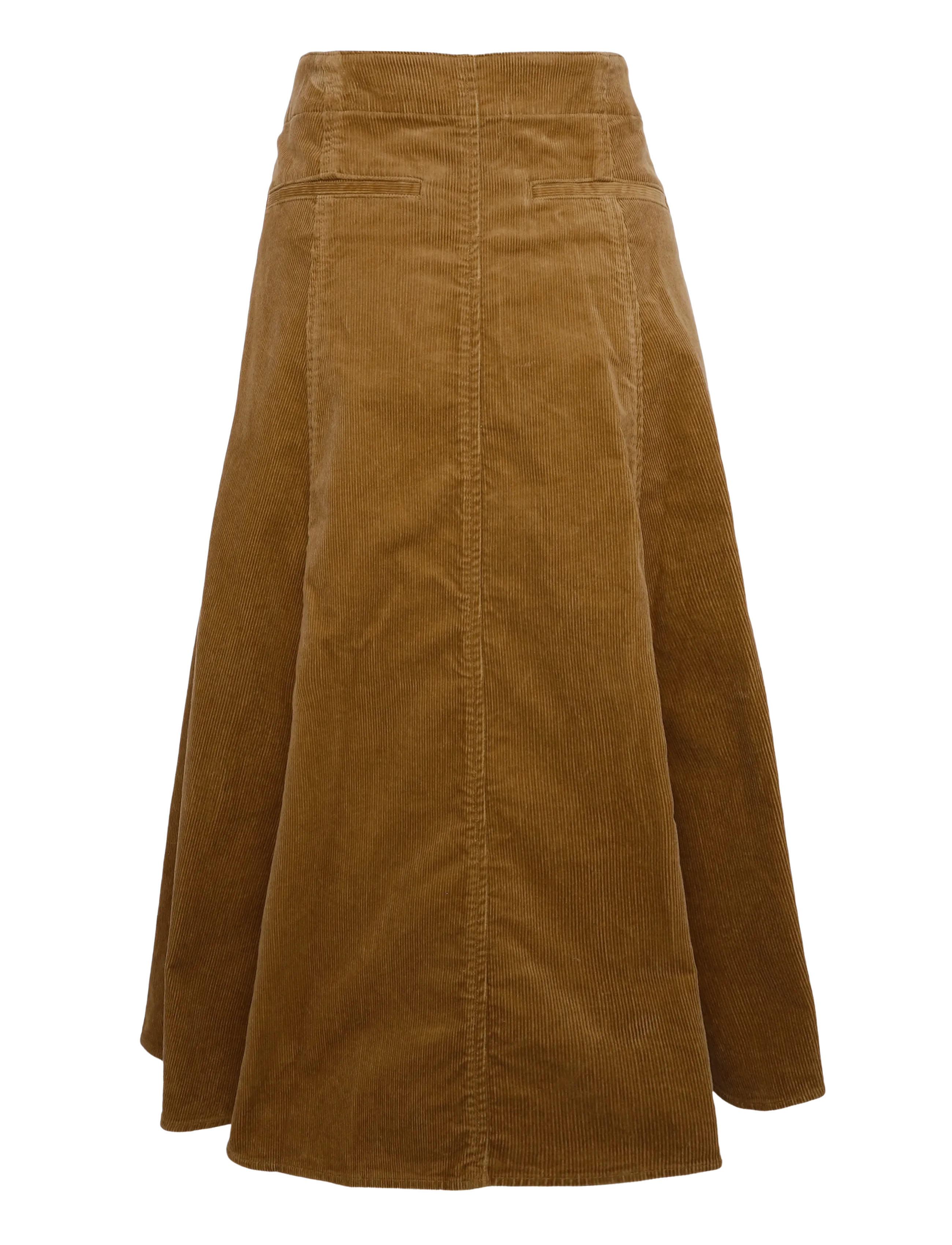 Polo Ralph Lauren - Corduroy A-Line Midi Skirt - midi-röcke - tan - 2