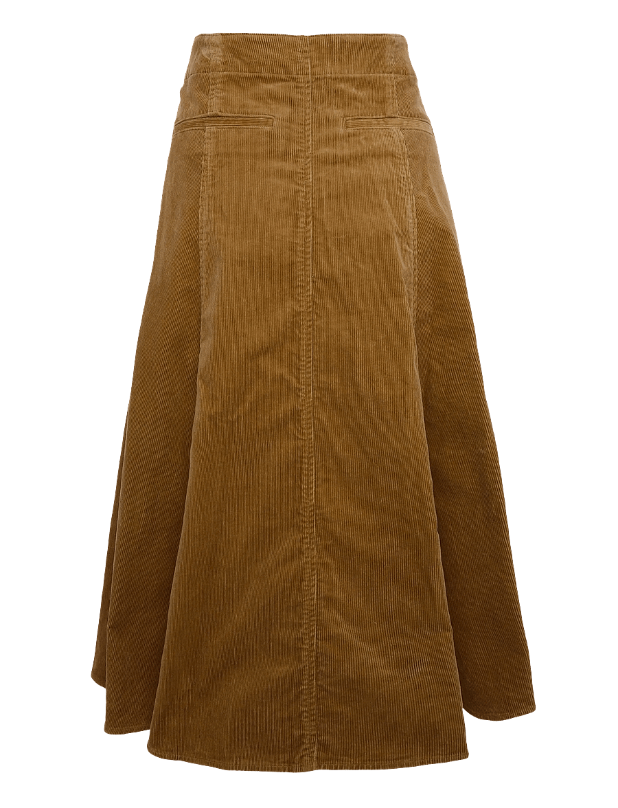 Polo Ralph Lauren - Corduroy A-Line Midi Skirt - midi-röcke - tan - 2