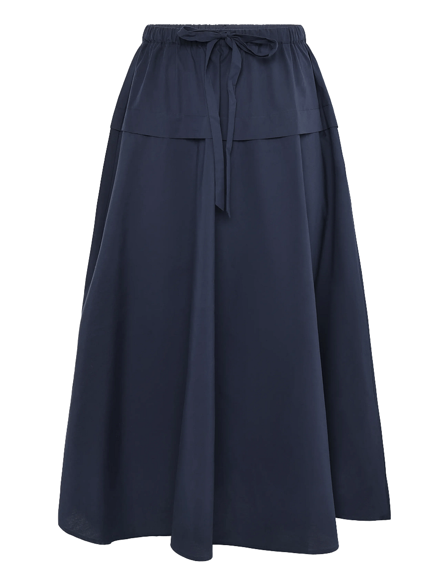 Polo Ralph Lauren - Cotton Canvas A-Line Skirt - maxi nederdele - hunter navy - 1