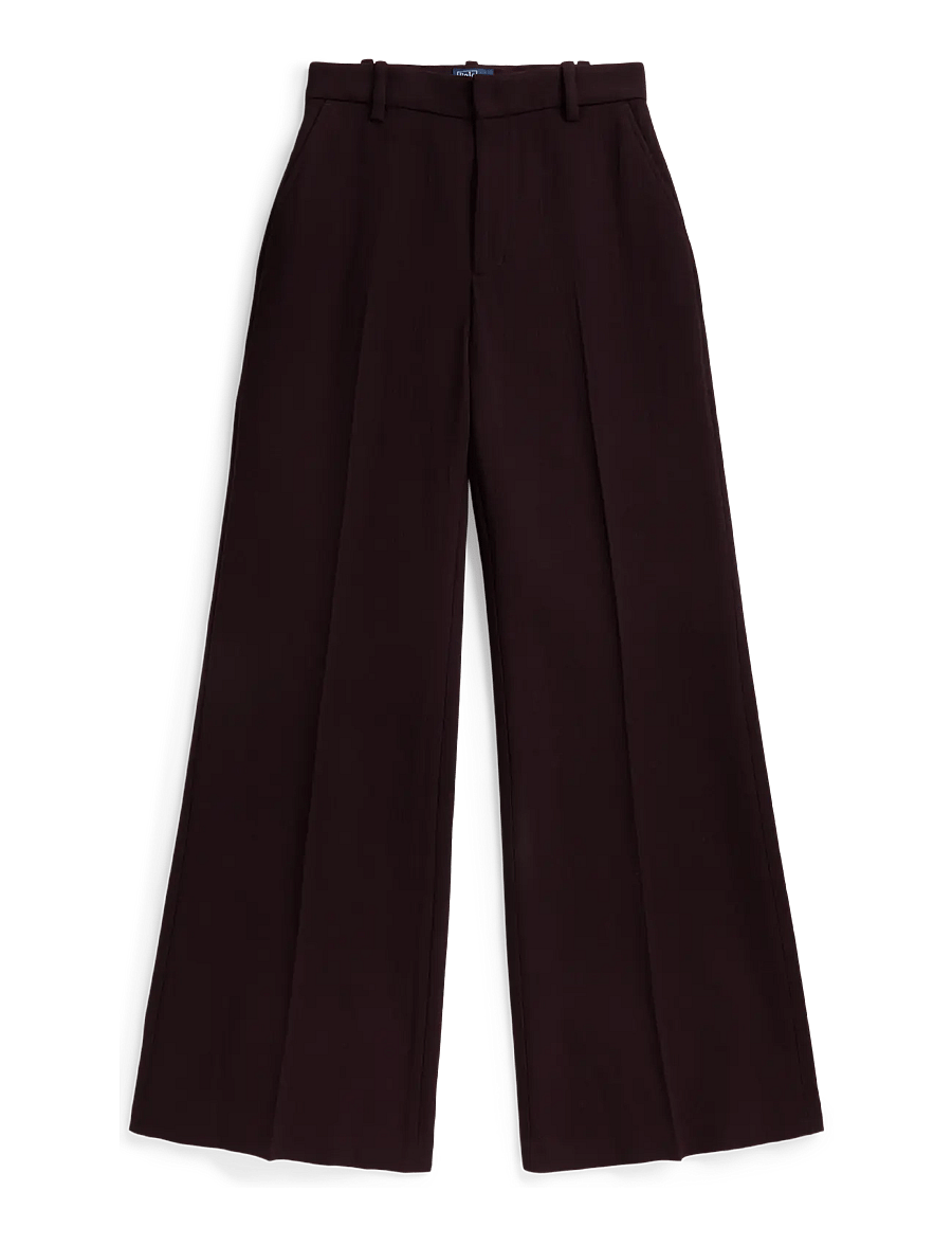 Polo Ralph Lauren - Beaton Wool Crepe Pant - midnight merlot - 0