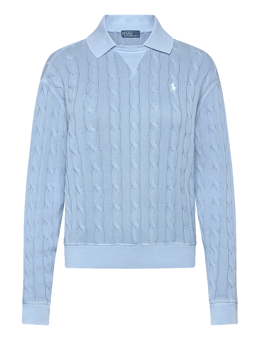 Polo Ralph Lauren - 2/20 COTTON-KNT-POLO - pullover - chambray blue - 1
