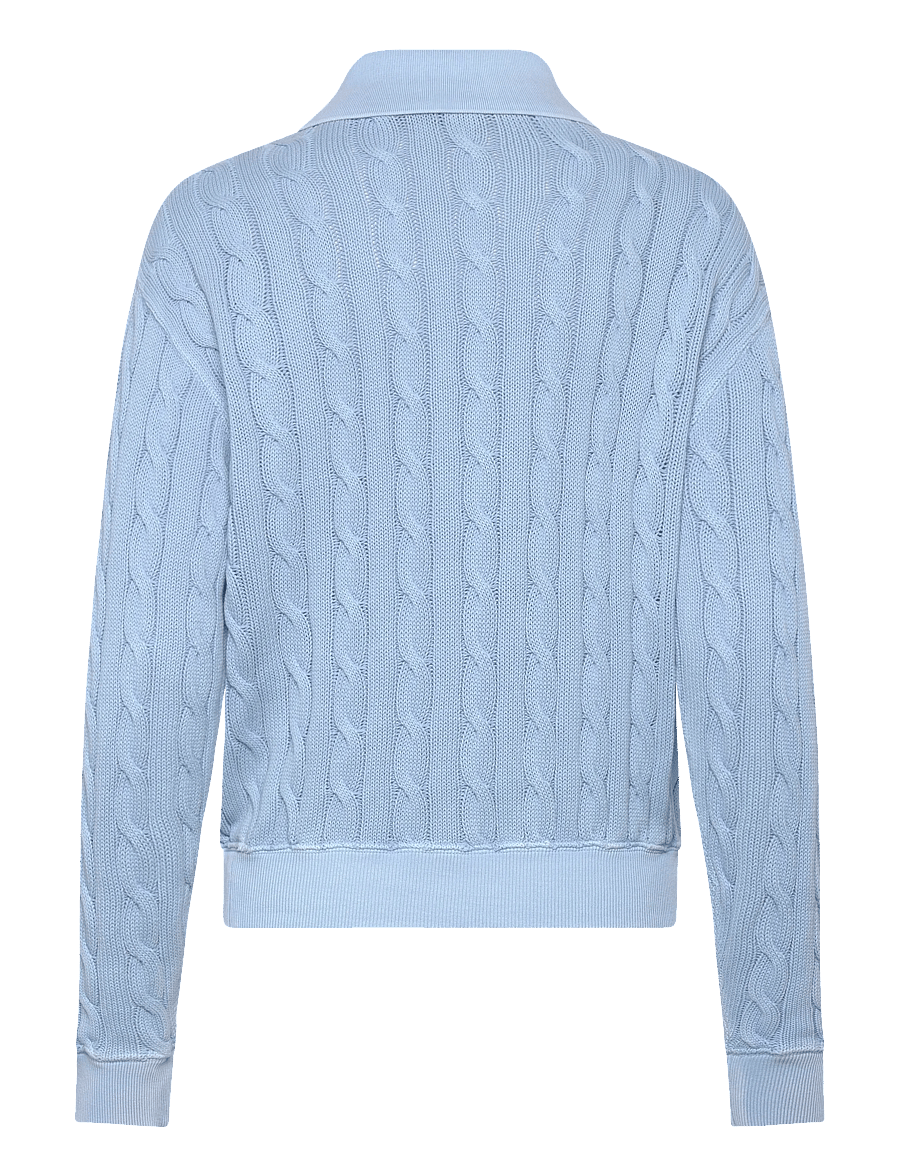 Polo Ralph Lauren - 2/20 COTTON-KNT-POLO - pullover - chambray blue - 2