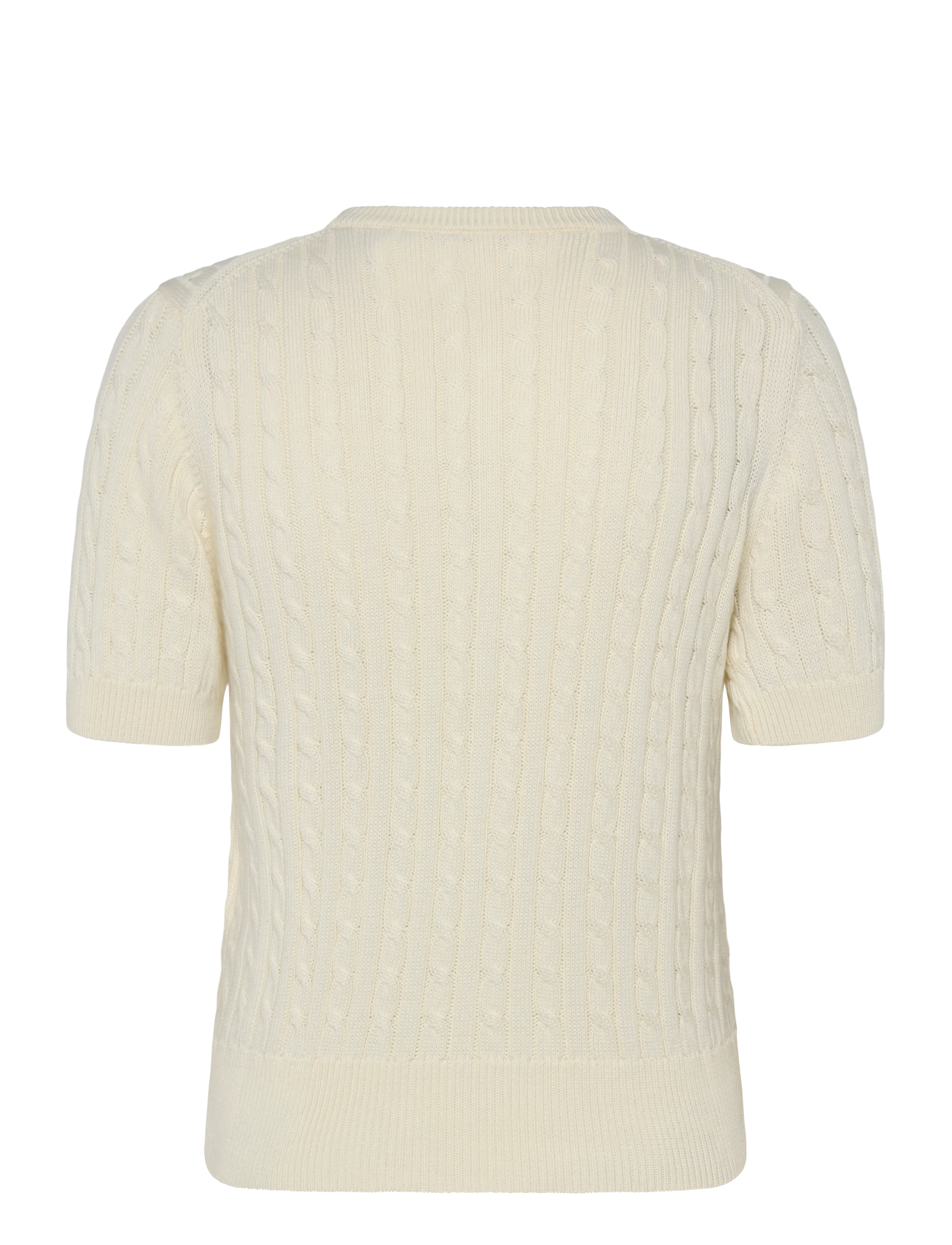 Polo Ralph Lauren - Mini-Cable Short-Sleeve Henley Sweater - t-shirts - clubhouse cream - 2