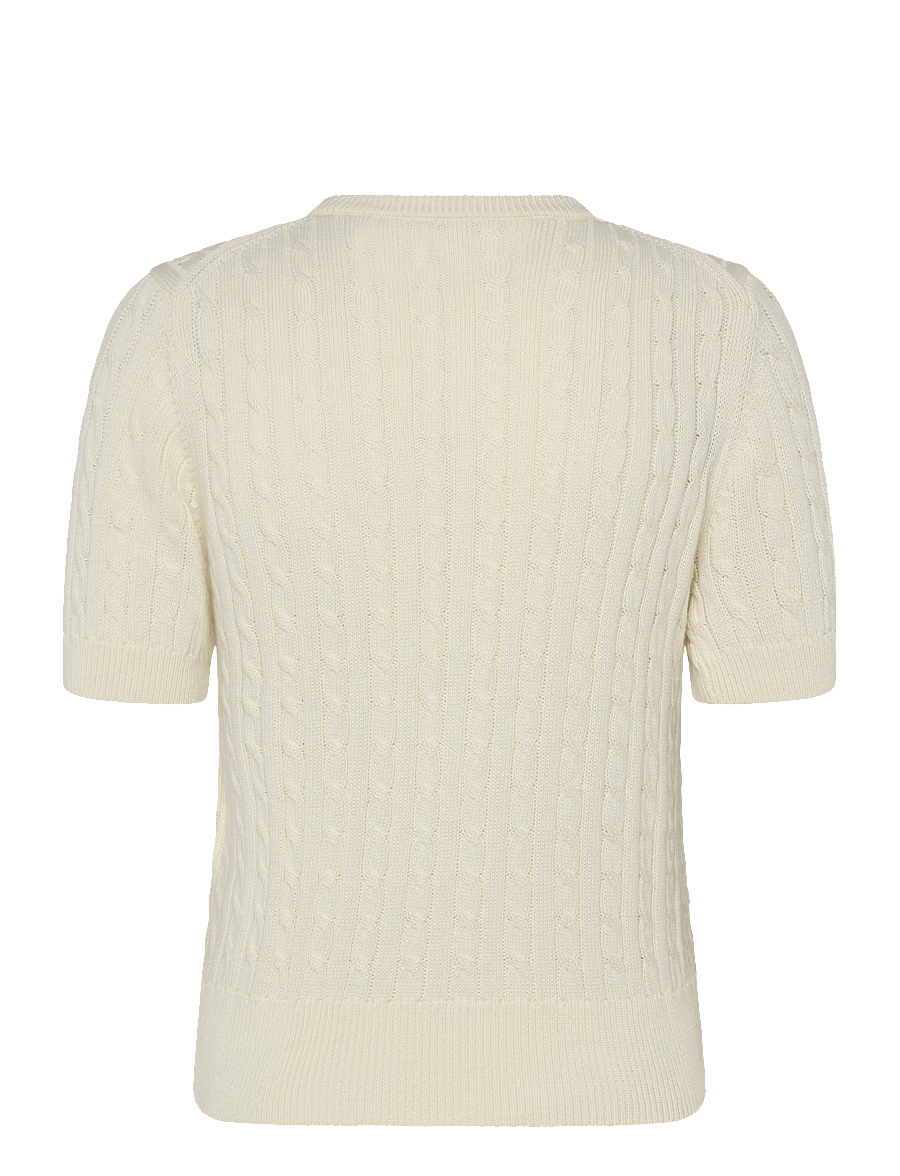 Polo Ralph Lauren - Mini-Cable Short-Sleeve Henley Sweater - t-shirts - clubhouse cream - 2