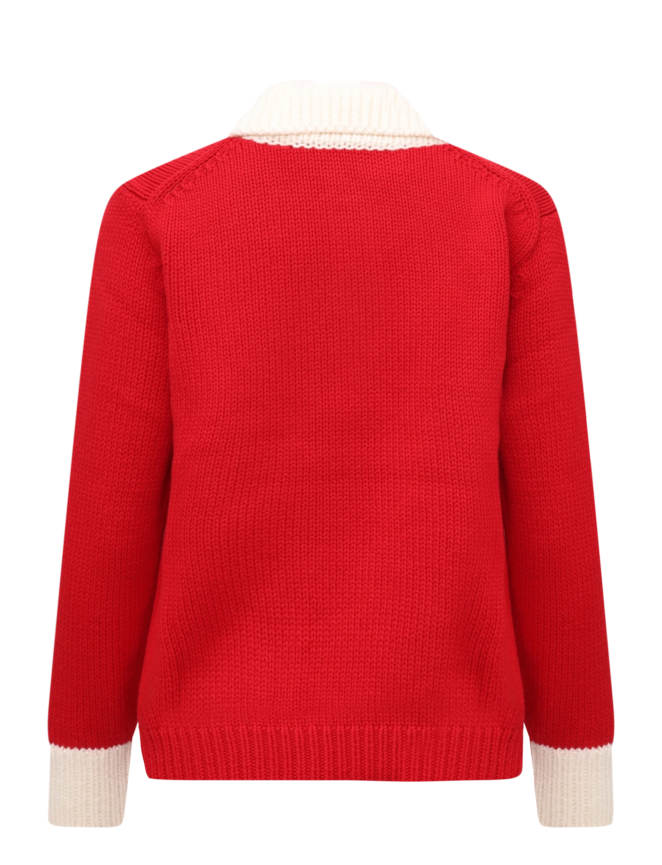 Polo Ralph Lauren - Big Pony Wool Rugby Sweater - striktrøjer - rl2000 red/cream - 2