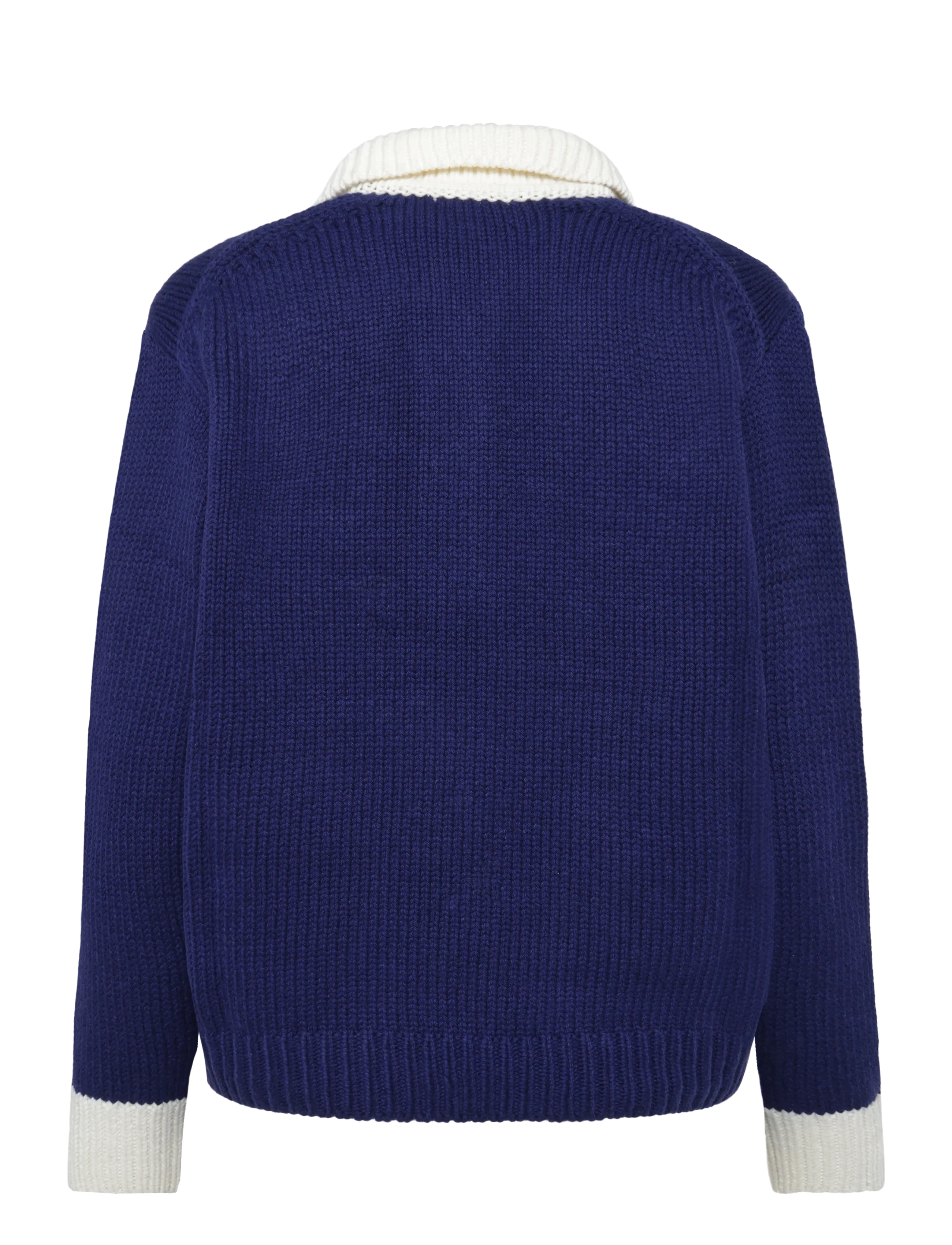 Polo Ralph Lauren - Big Pony Wool Rugby Sweater - stickade tröjor - royal/cream - 2