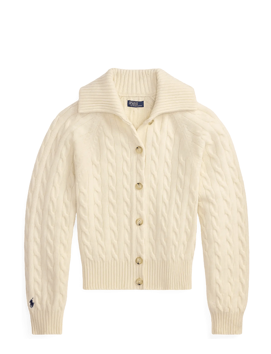 Polo Ralph Lauren - Cable Wool-Cashmere Collared Cardigan - kaschmir - authentic cream - 2