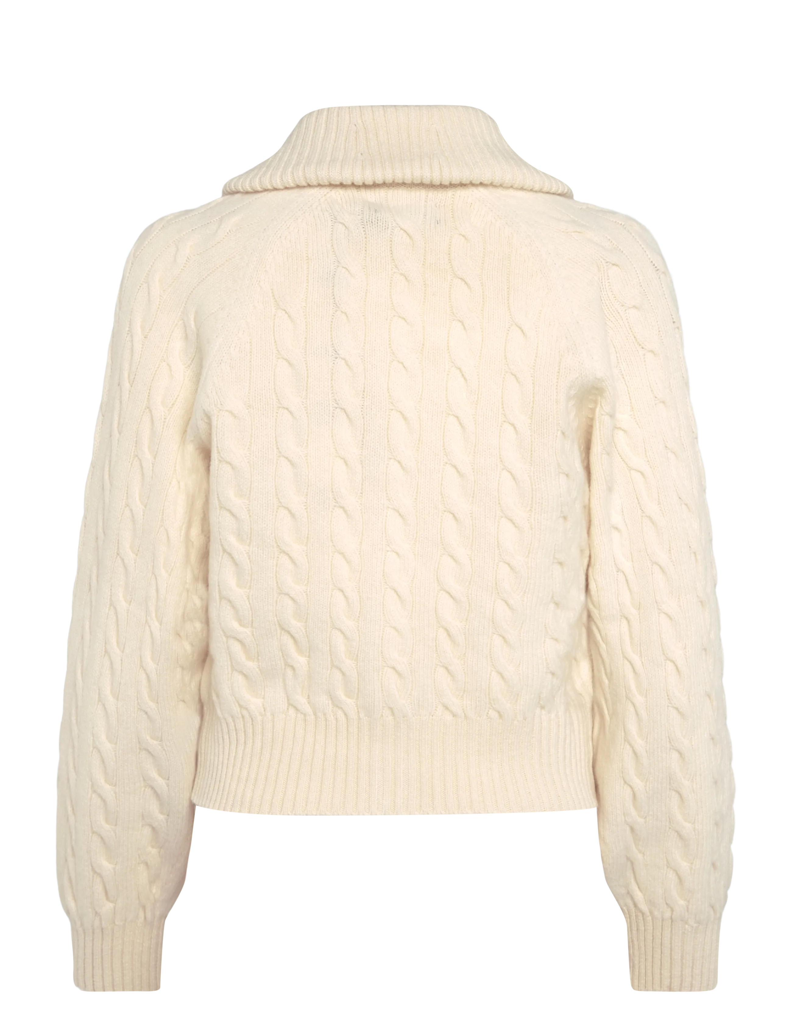 Polo Ralph Lauren - Cable Wool-Cashmere Collared Cardigan - cashmere - authentic cream - 3