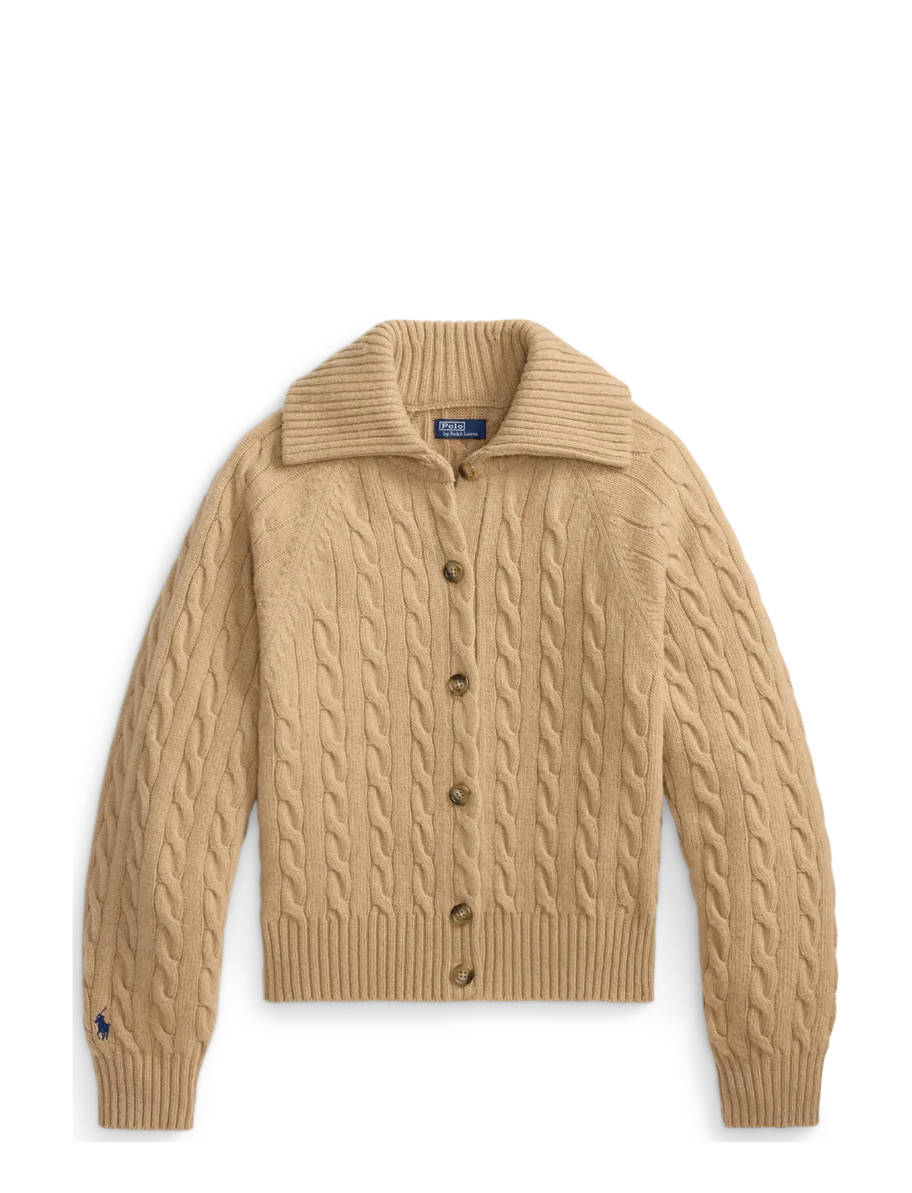 Polo Ralph Lauren Cable-Knit Wool-Cashmere Jacket - Cardigans - COLLECTION CAMEL / beige