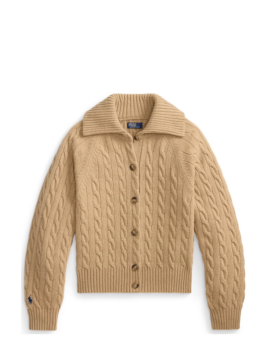 Polo Ralph Lauren - Cable-Knit Wool-Cashmere Jacket - cashmere - collection camel - 1
