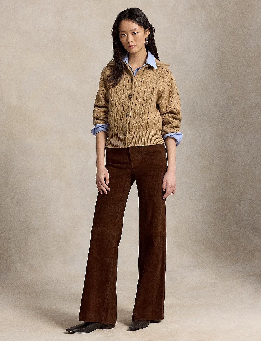 Polo Ralph Lauren - Cable-Knit Wool-Cashmere Jacket - cashmere - collection camel - 4