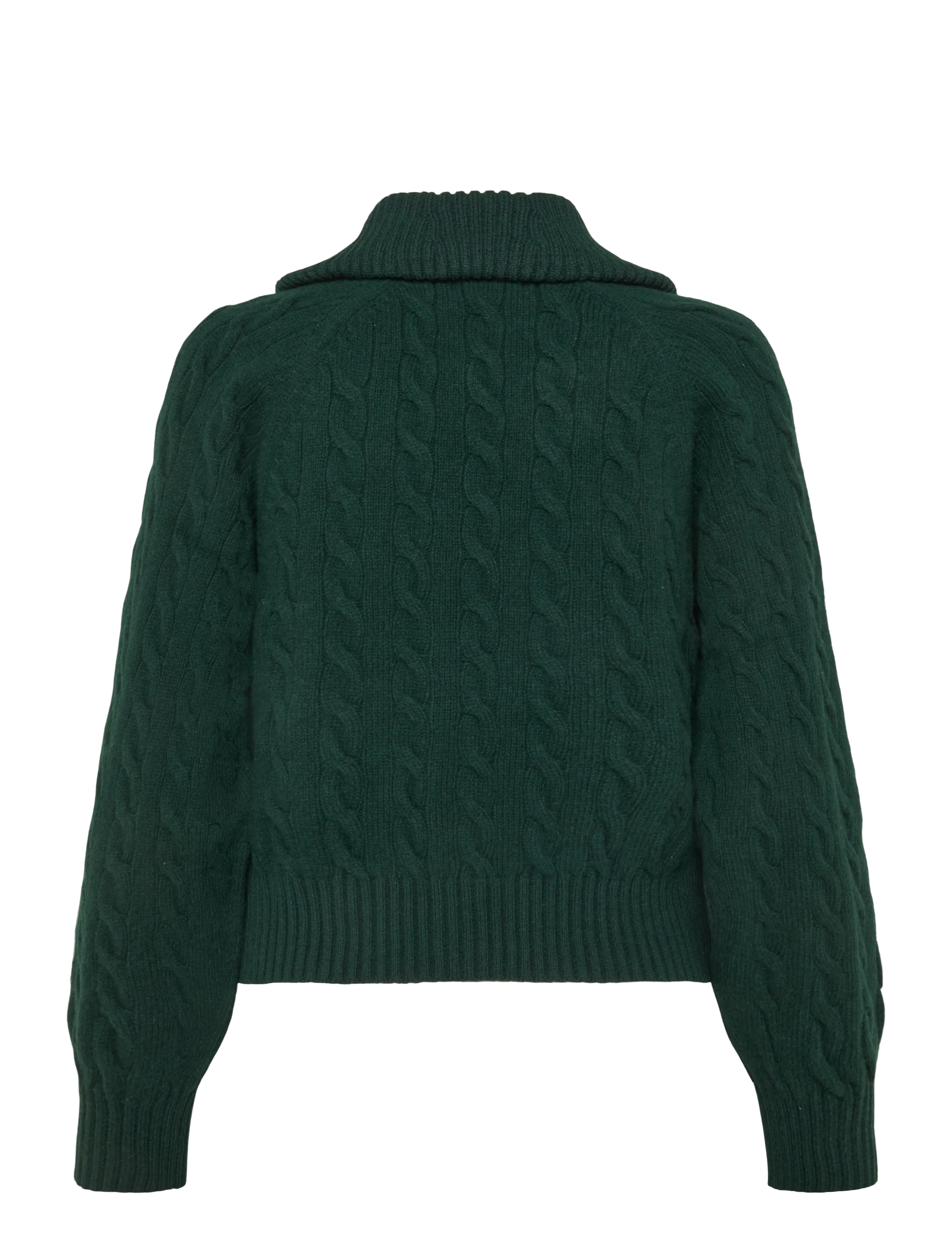 Polo Ralph Lauren - Cable Wool-Cashmere Collared Cardigan - kašmiir - college green - 2