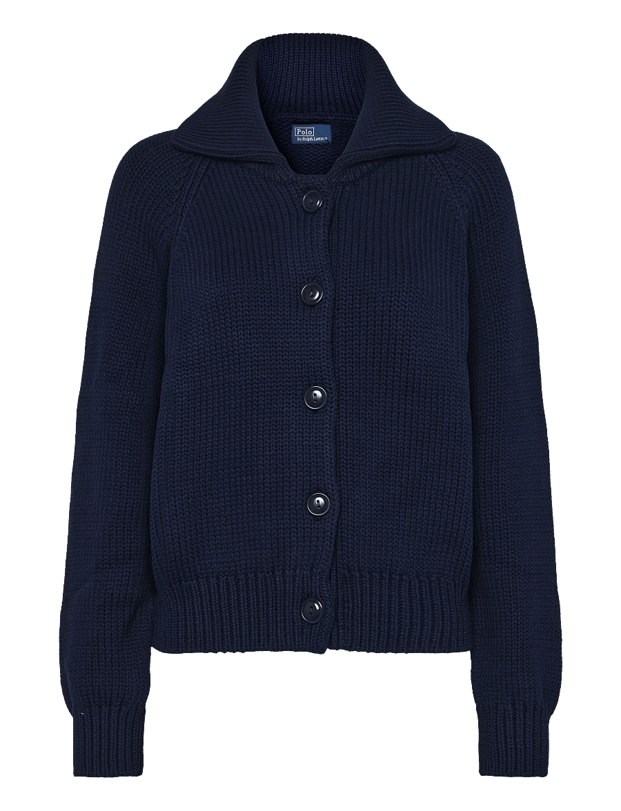 Polo Ralph Lauren - Cotton-Blend Buttoned Cardigan - koftor - cruise navy - 1