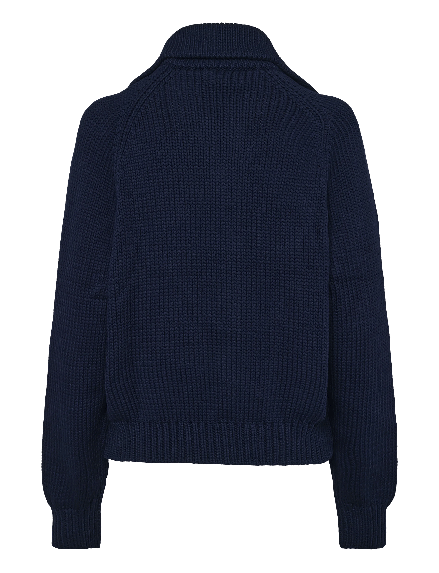 Polo Ralph Lauren - Cotton-Blend Buttoned Cardigan - koftor - cruise navy - 2