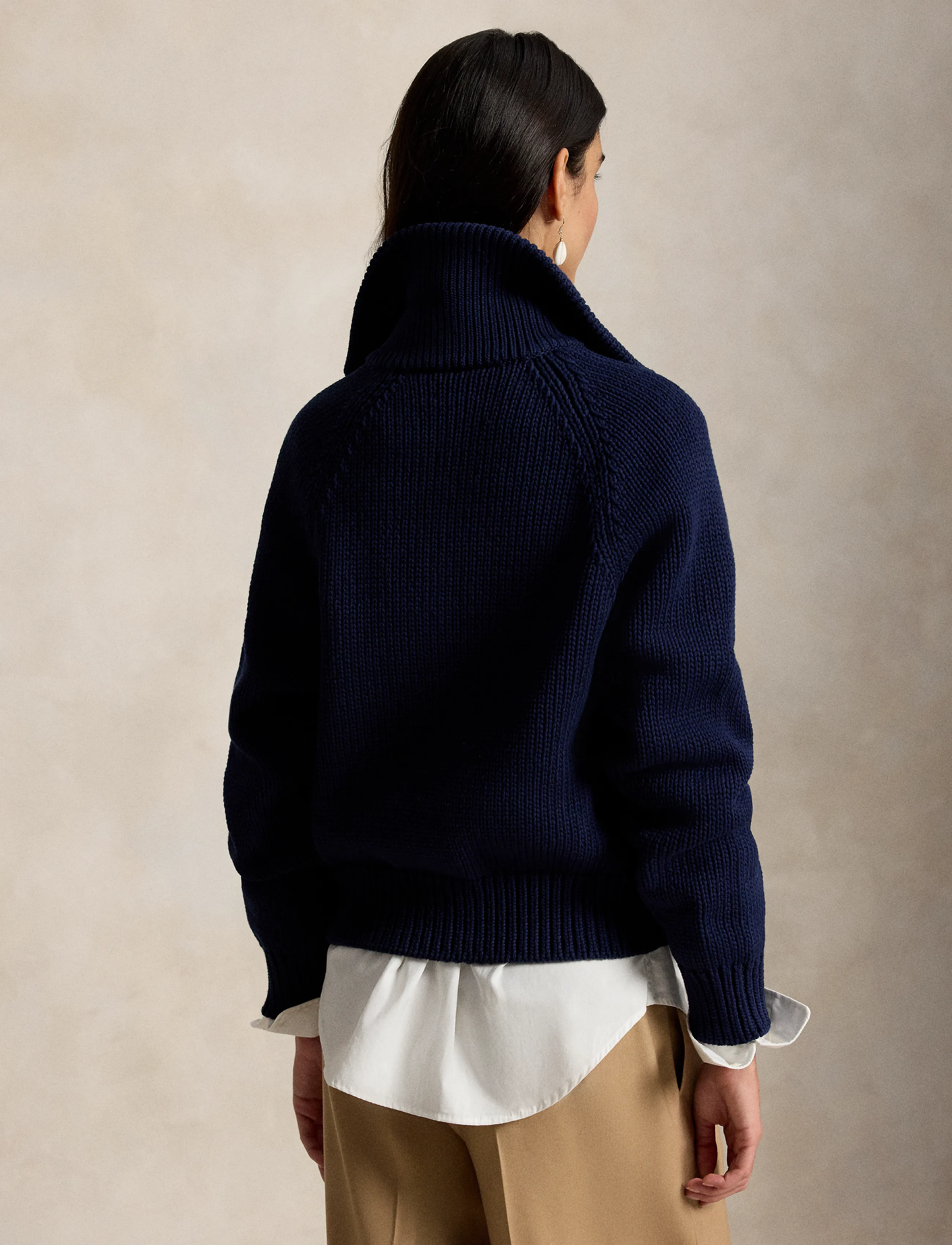 Polo Ralph Lauren - Cotton-Blend Buttoned Cardigan - koftor - cruise navy - 3