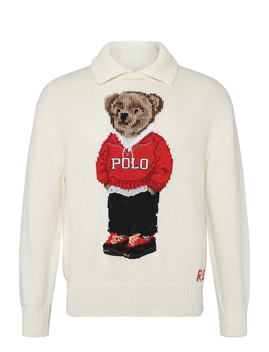 Polo Ralph Lauren - Polo Bear Linen-Cotton Sweater - kampsunid - parchment cream - 1