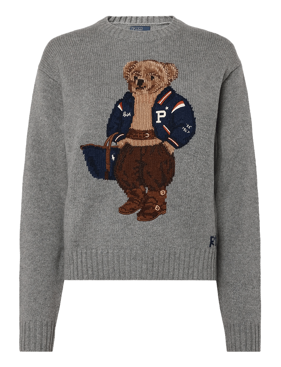Polo Ralph Lauren - Polo Bear Wool-Cashmere Sweater - kashmir - outpost gray hthr - 1