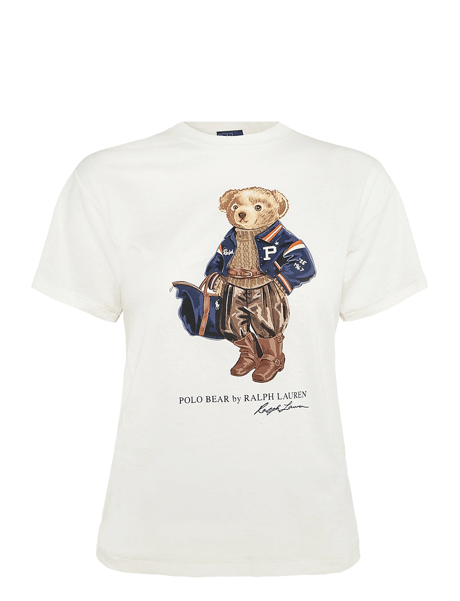 Polo Ralph Lauren - Polo Bear Cotton Jersey Tee - t-shirts - warm white - 1