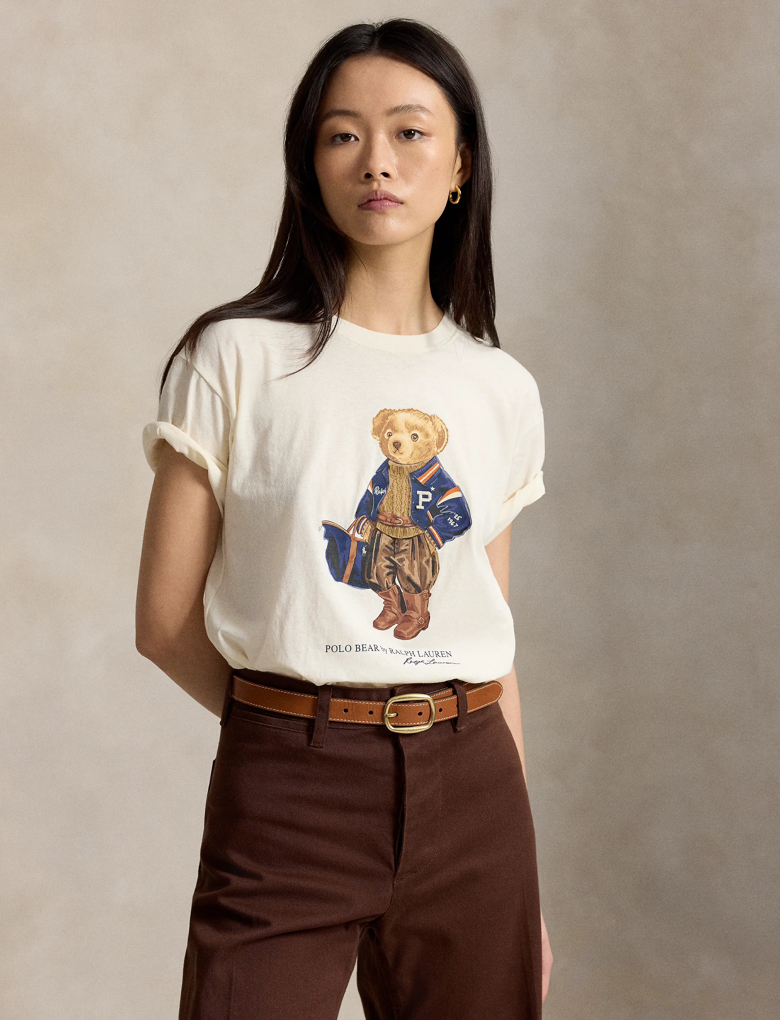 Polo Ralph Lauren Polo Bear Cotton Jersey Tee - T-särgid - WARM WHITE / white