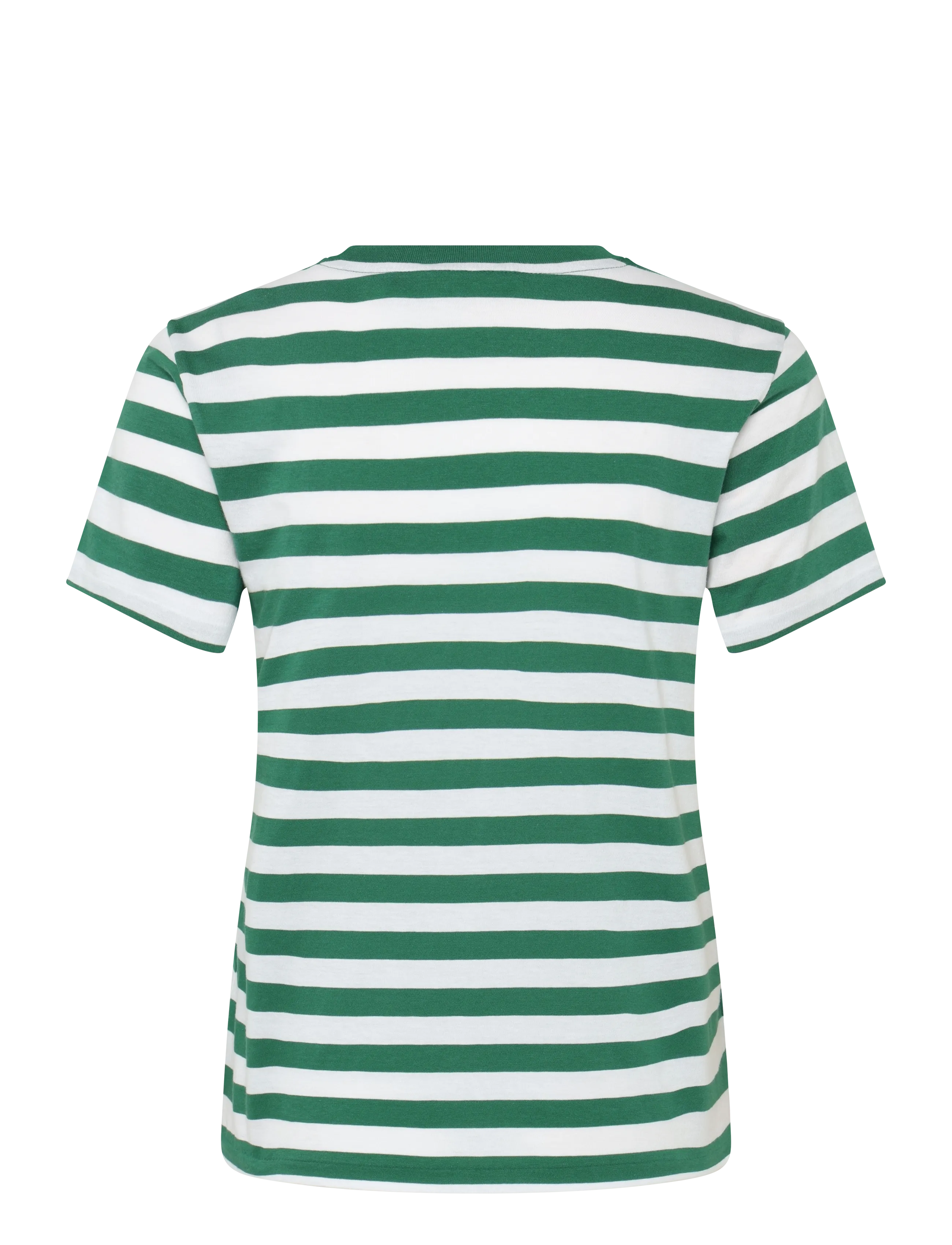 Polo Ralph Lauren - Striped Cotton Jersey Tee - t-shirts - bush green/white - 2