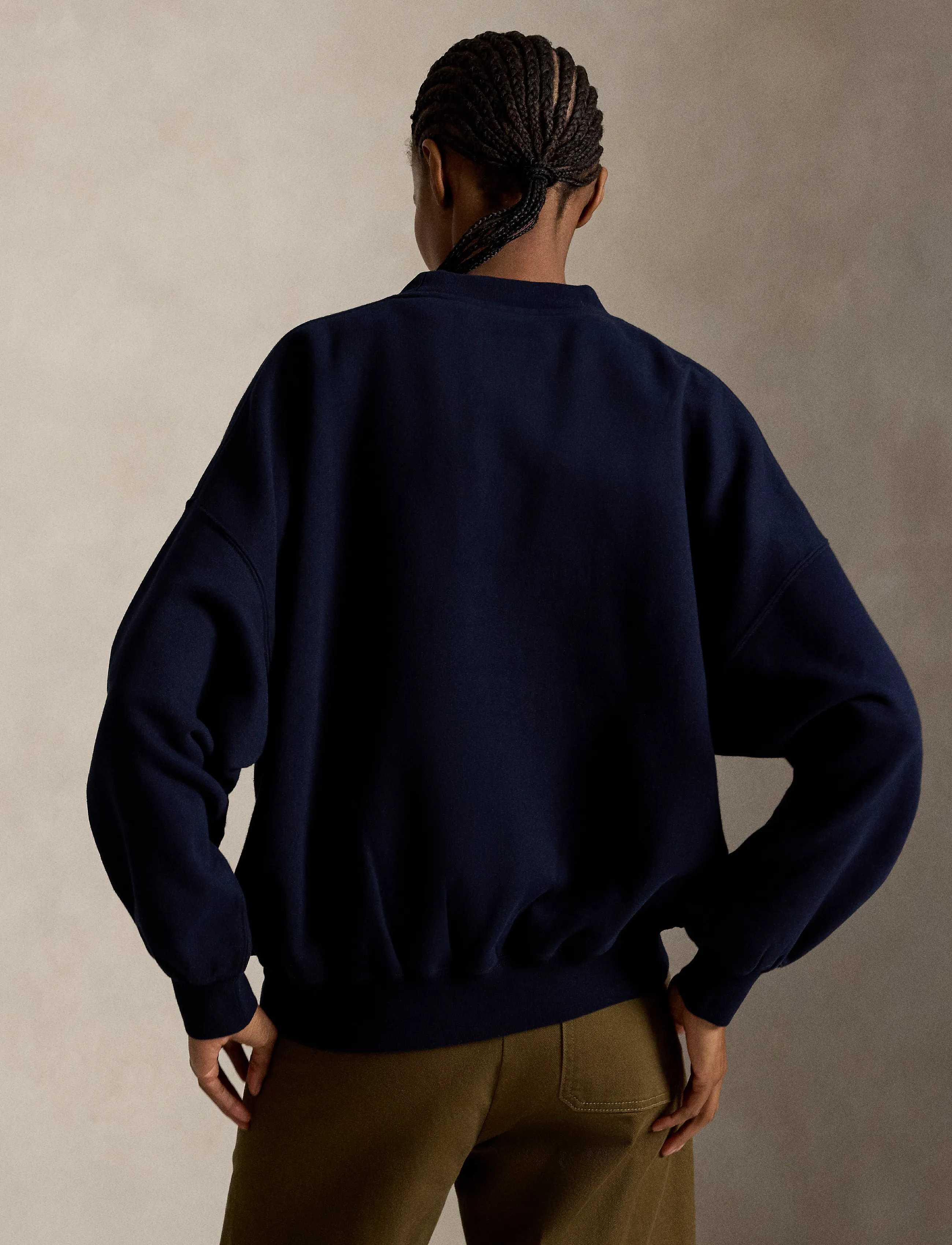 Polo Ralph Lauren - Patchwork Polo Bear Fleece Crewneck - vardagsstil - hunter navy - 3